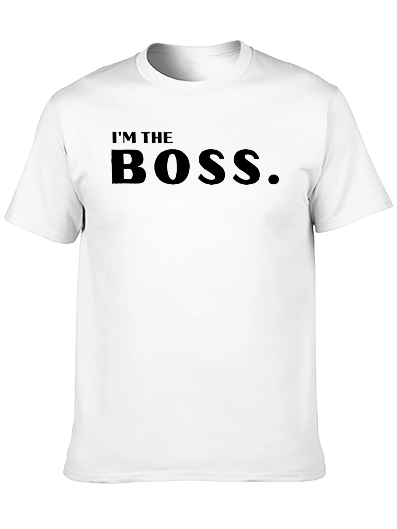 Im The Boss. Black Graphic T-Shirt