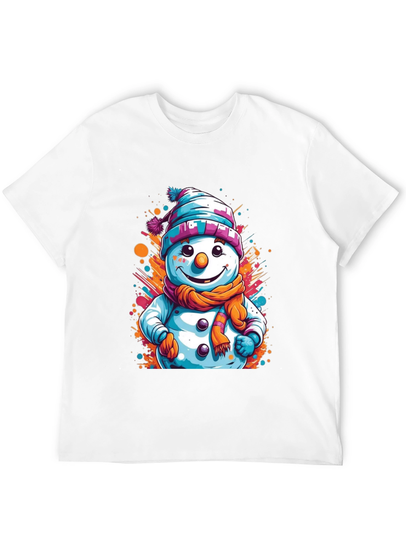 Snowman Graphic Tee - Festive Holiday Style