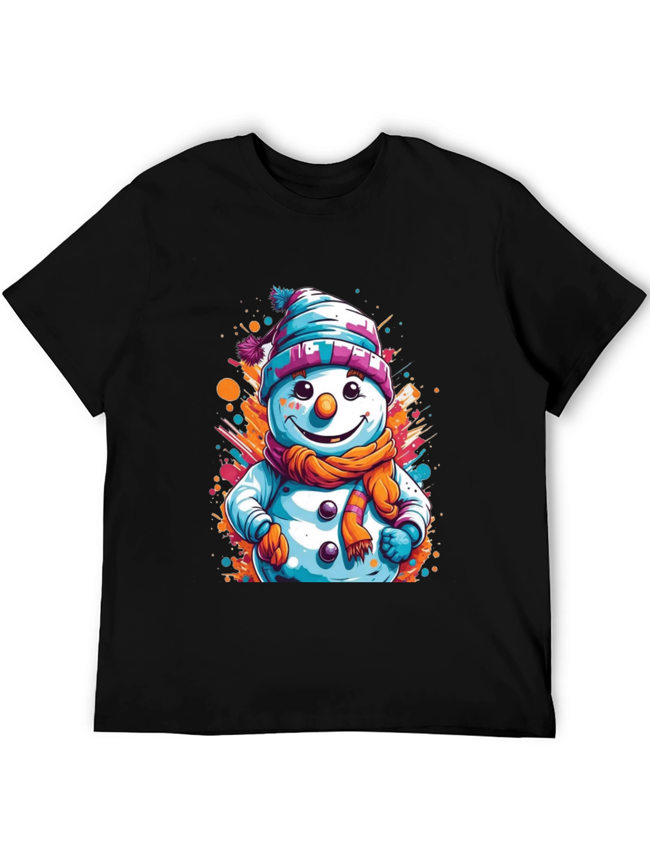 Snowman Graphic Tee - Festive Holiday Style