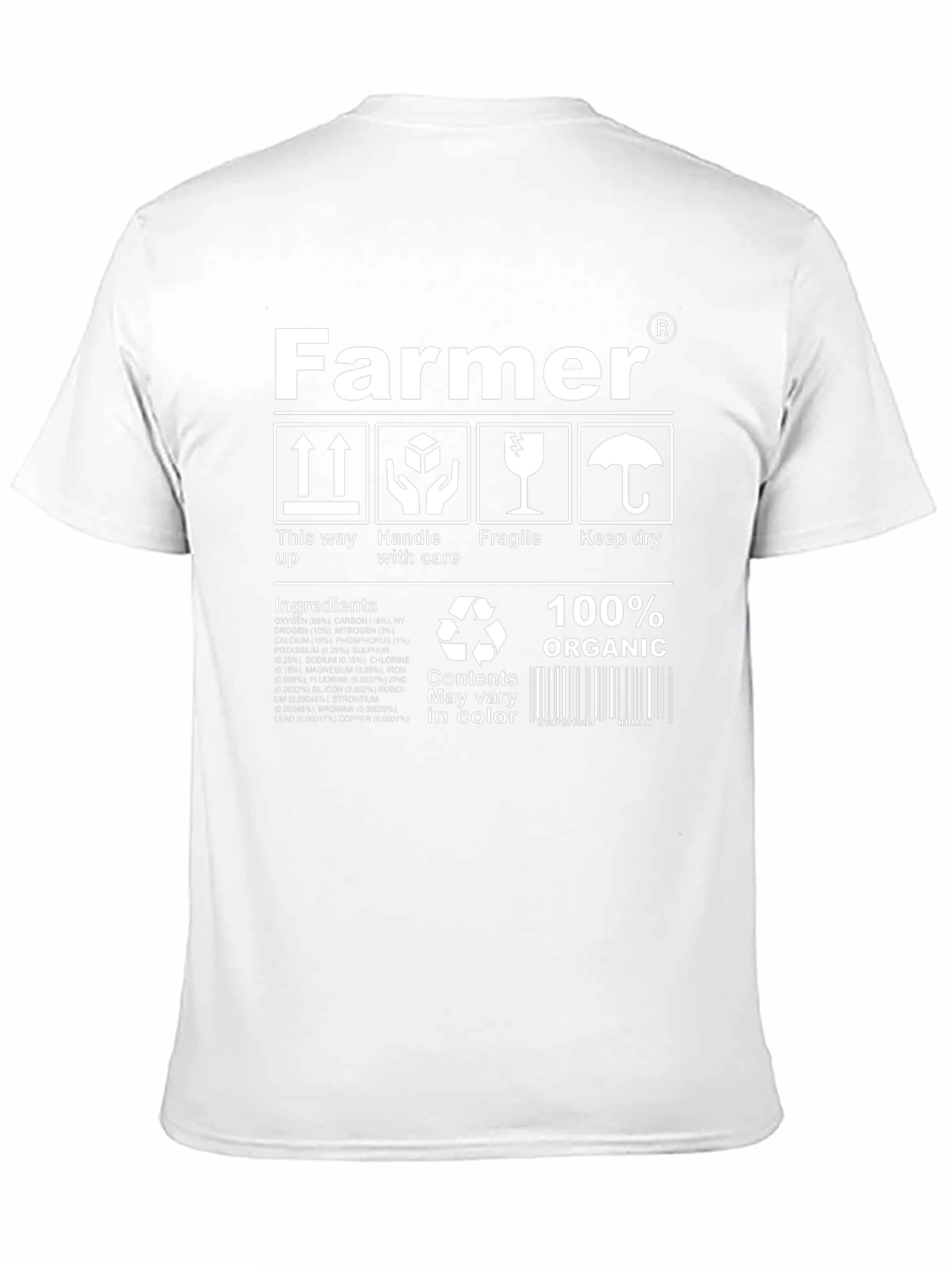 Farmer Organic T-Shirt | Novelty Farming Tee