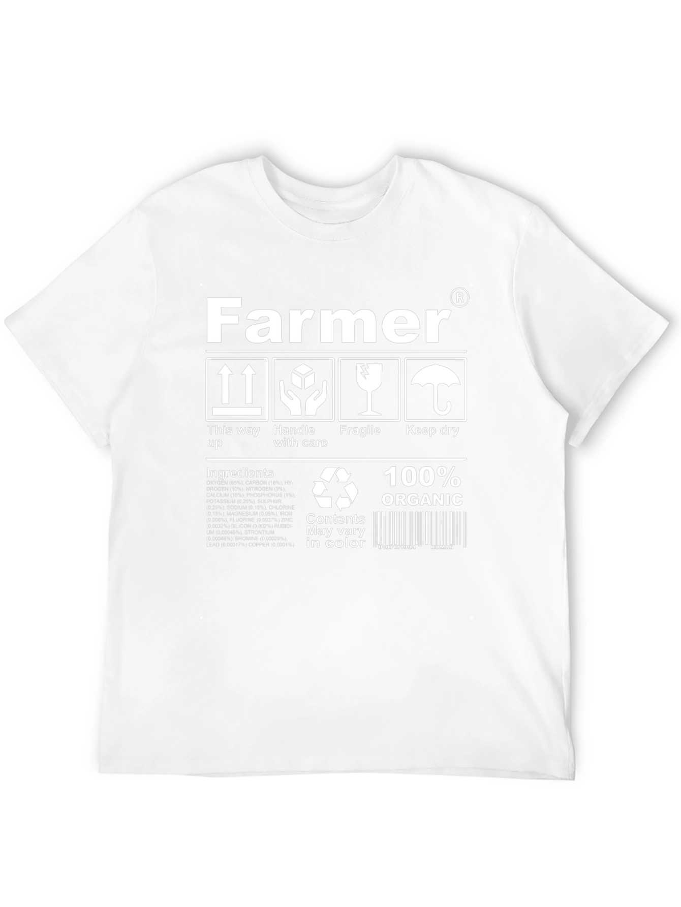 Farmer Organic T-Shirt | Novelty Farming Tee