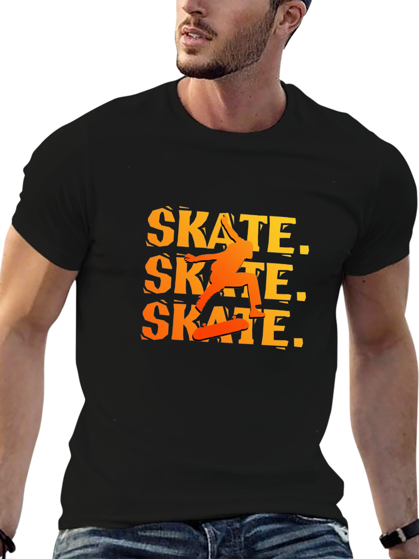 Skate Graphic Black T-Shirt