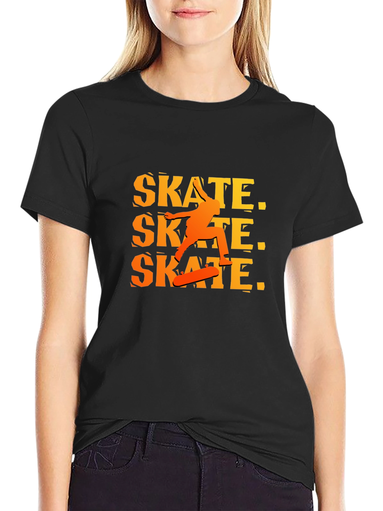 Skate Graphic Black T-Shirt
