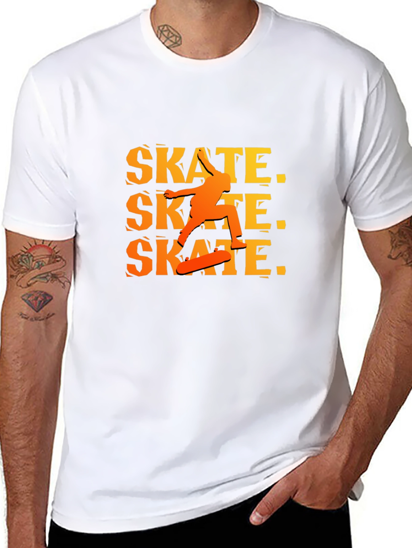 Skate Graphic Black T-Shirt