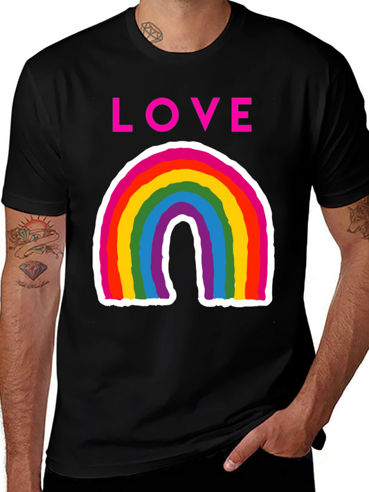 Love Rainbow Graphic Tee - Pride Shirt