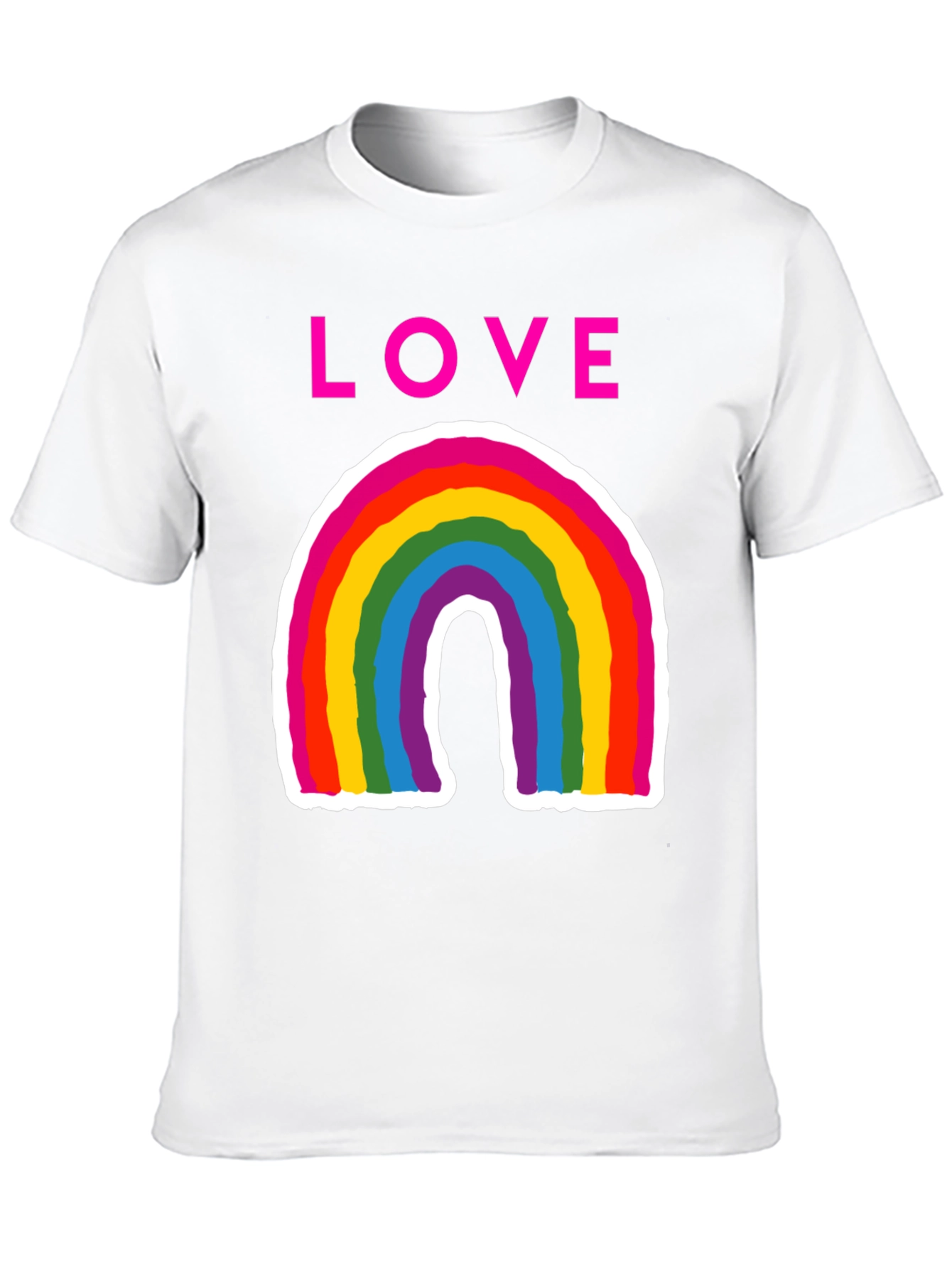 Love Rainbow Graphic Tee - Pride Shirt