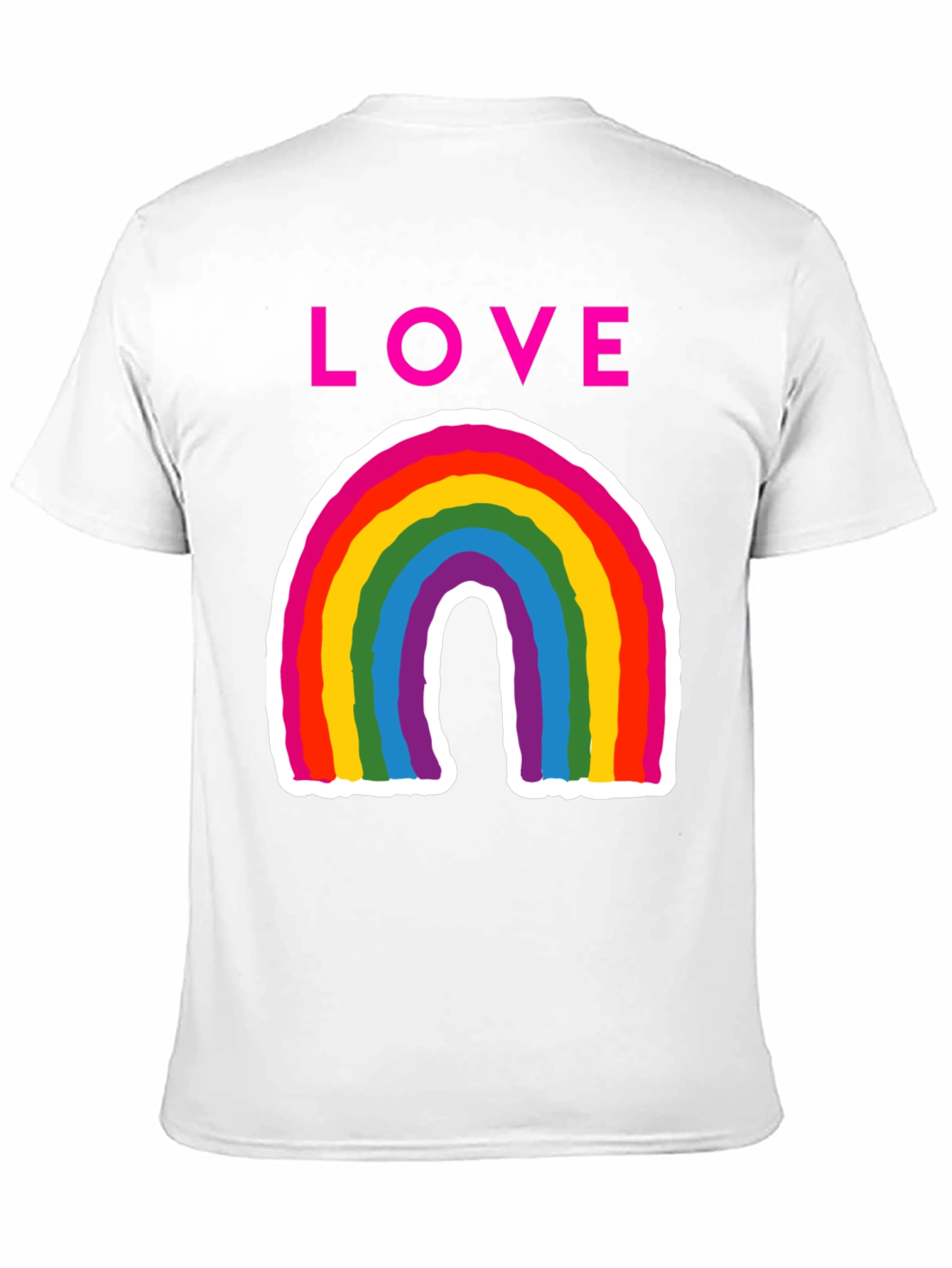 Love Rainbow Graphic Tee - Pride Shirt