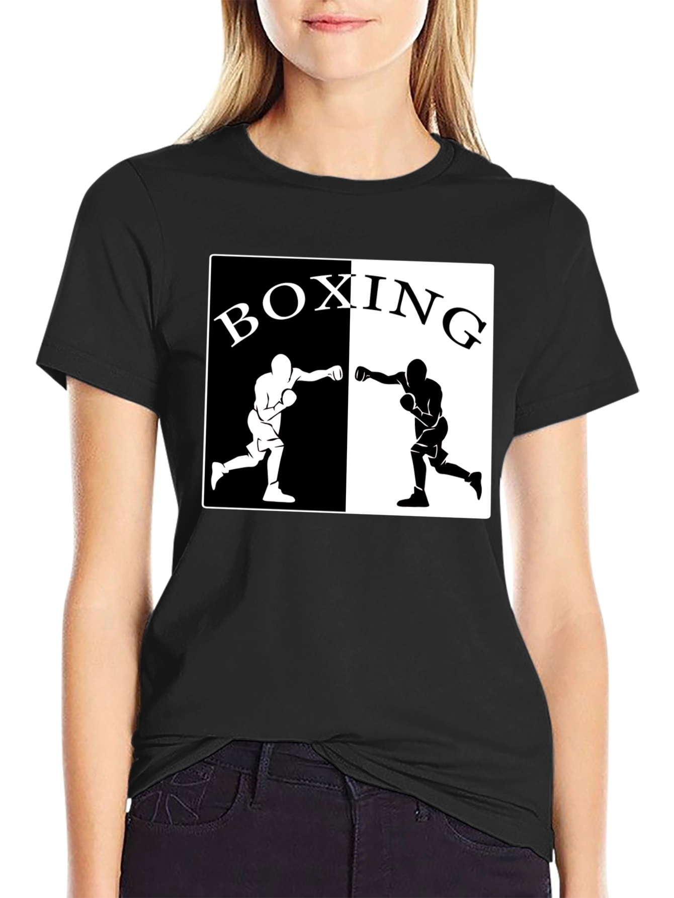 Boxing Graphic Tee - Black