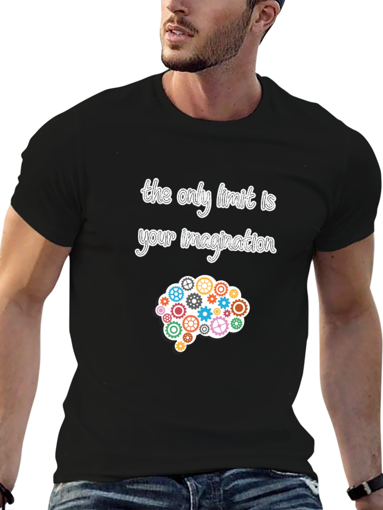 Inspire Imagination T-Shirt - Gear Brain Design