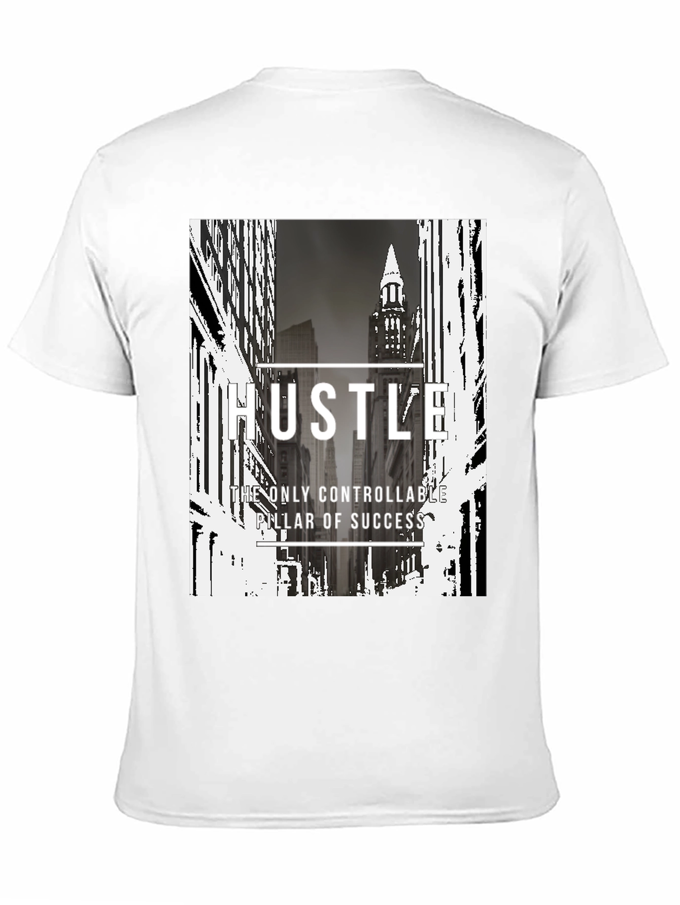 Hustle Graphic Print Black T-Shirt