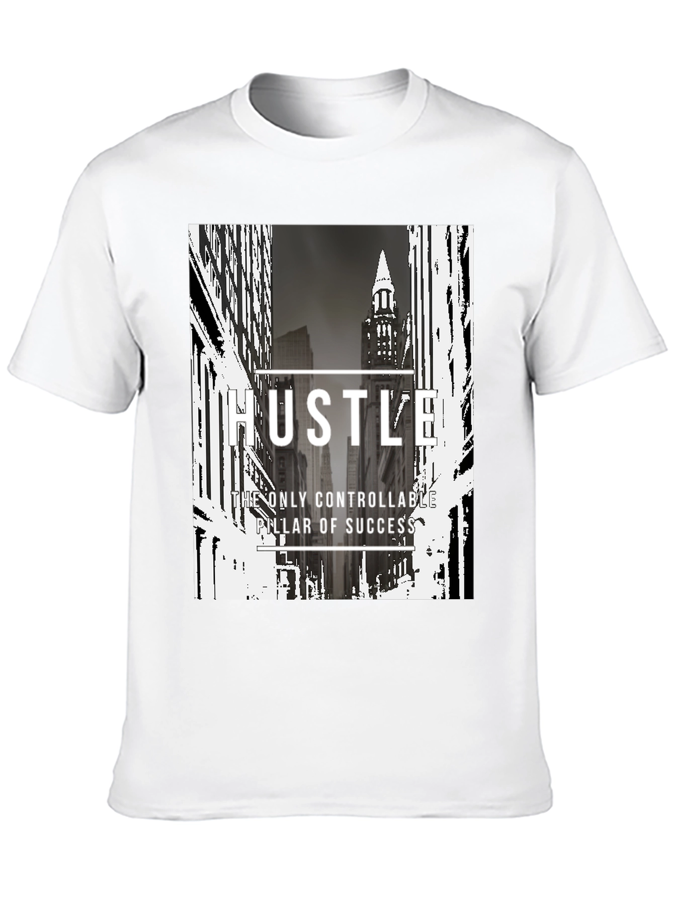 Hustle Graphic Print Black T-Shirt