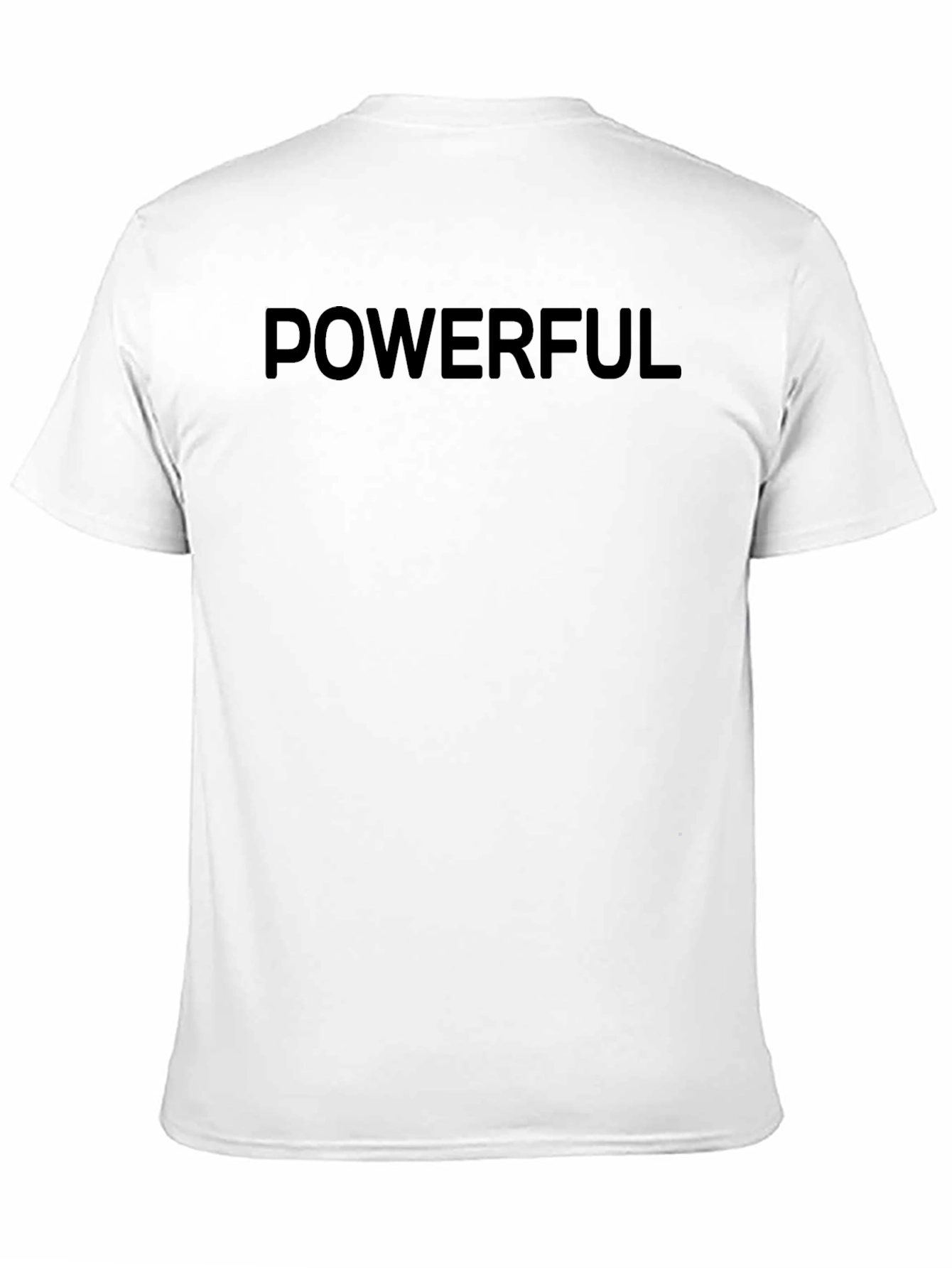 Powerful Black Graphic Tee - Mens Short Sleeve