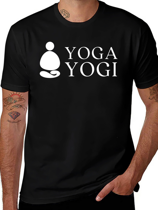 Yoga Yogi Black Graphic T-Shirt