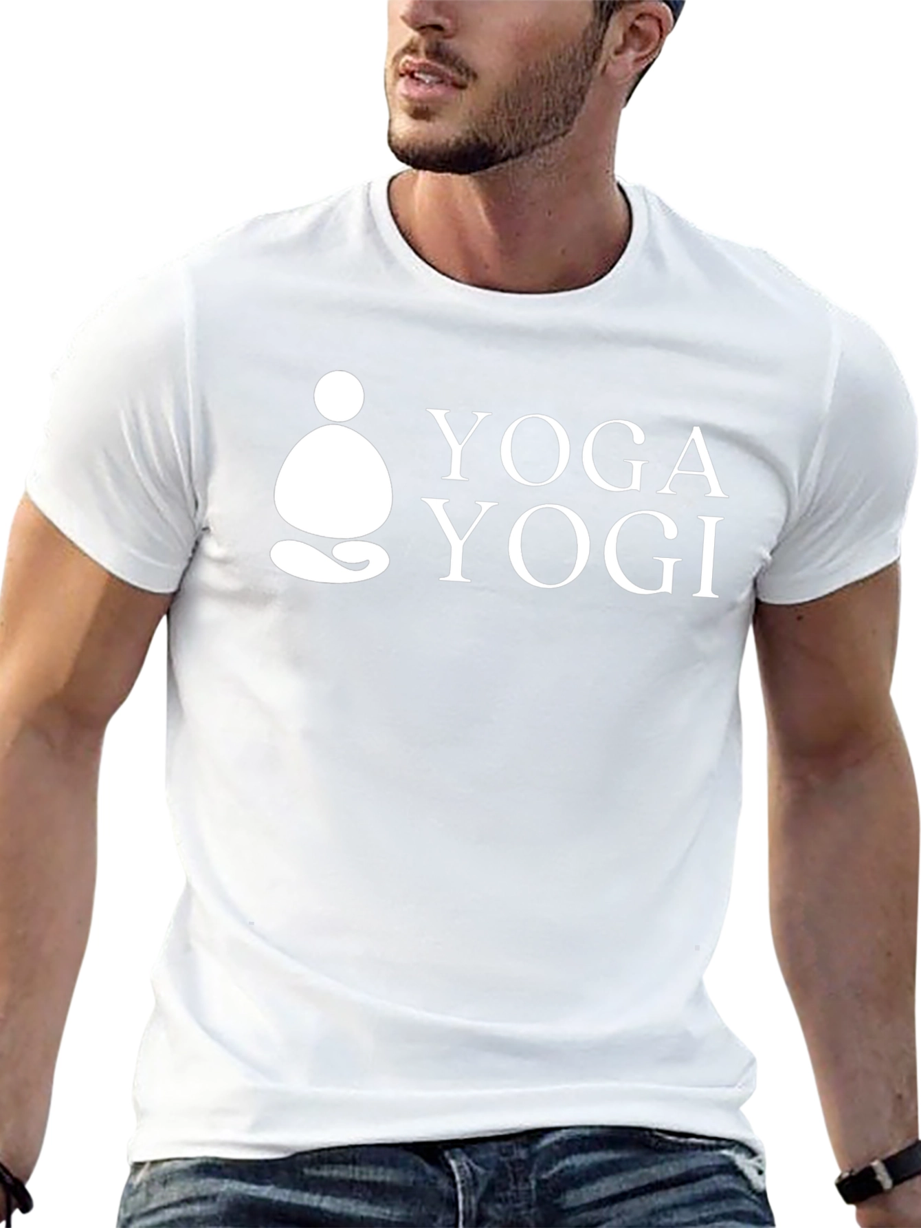Yoga Yogi Black Graphic T-Shirt