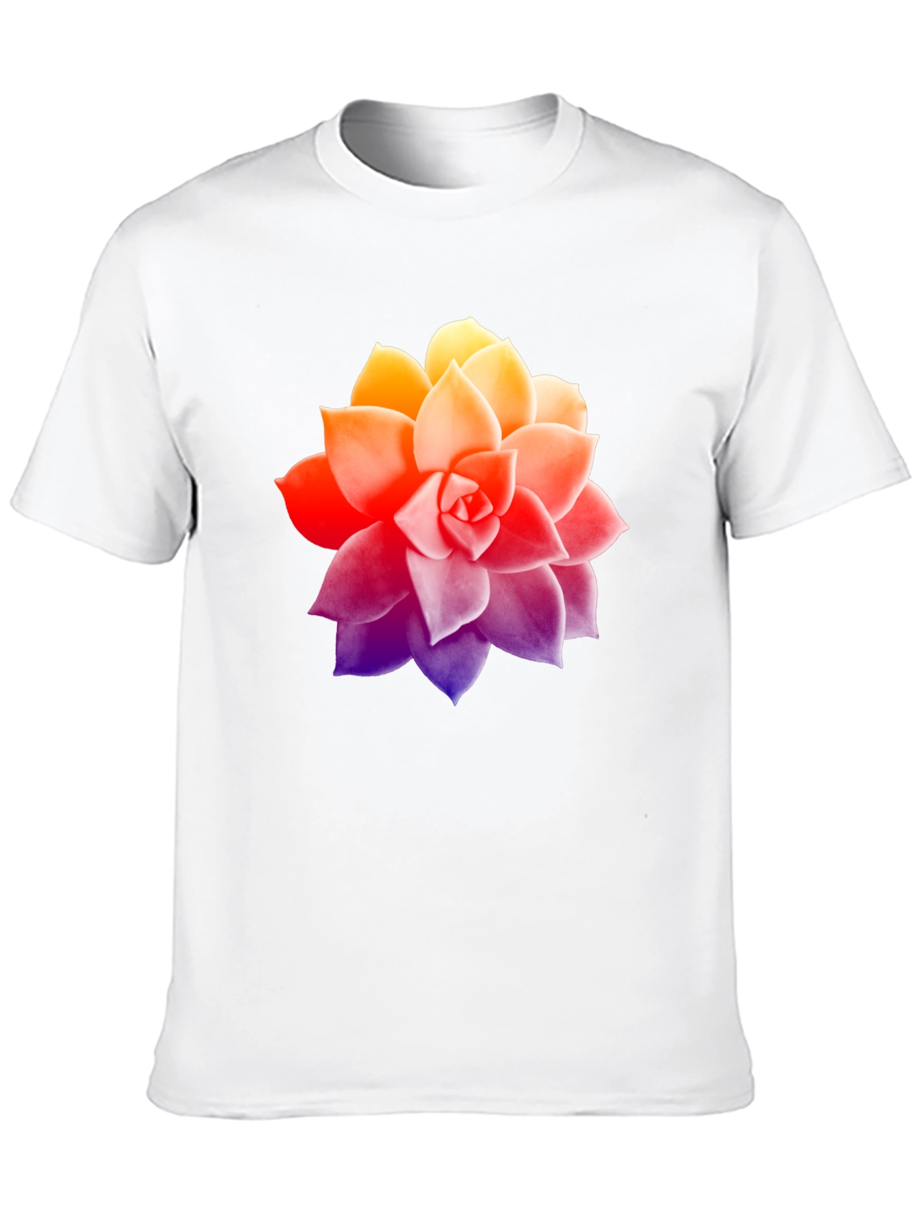 Succulent Graphic Tee - Stylish Mens Black T-Shirt