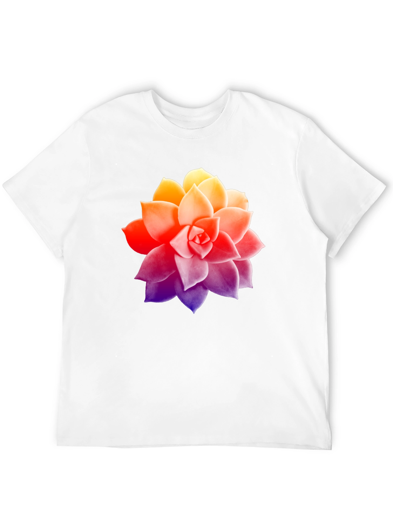 Succulent Graphic Tee - Stylish Mens Black T-Shirt