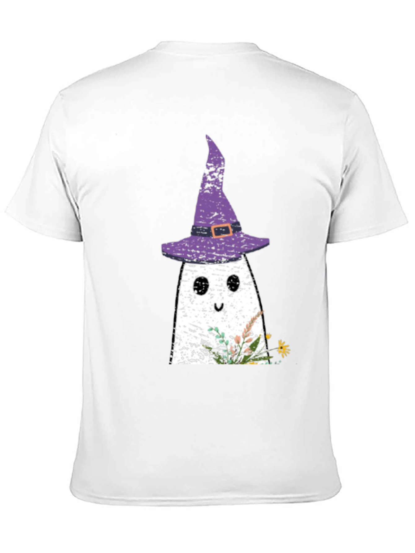 Ghost with Witch Hat Halloween T-Shirt