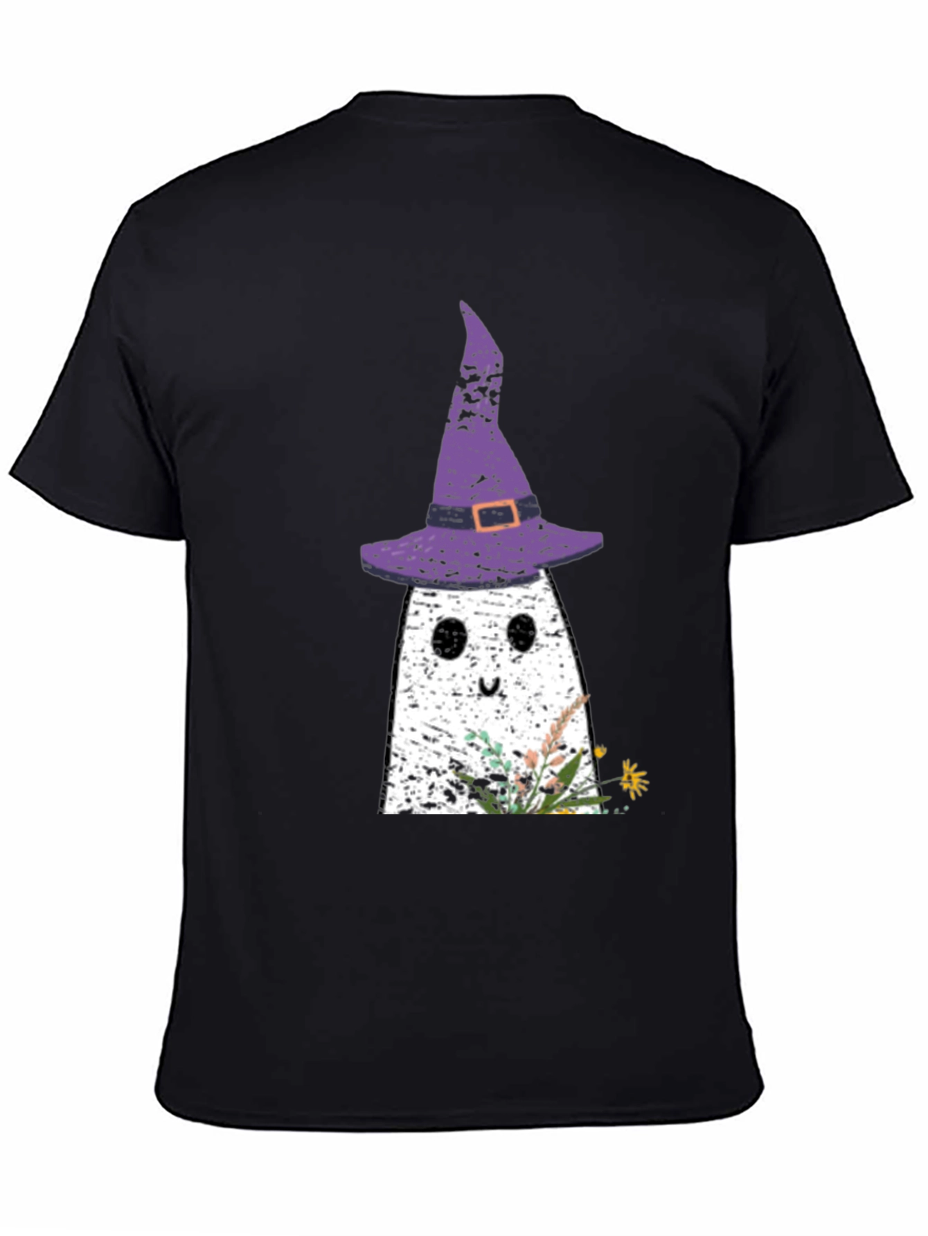 Ghost with Witch Hat Halloween T-Shirt