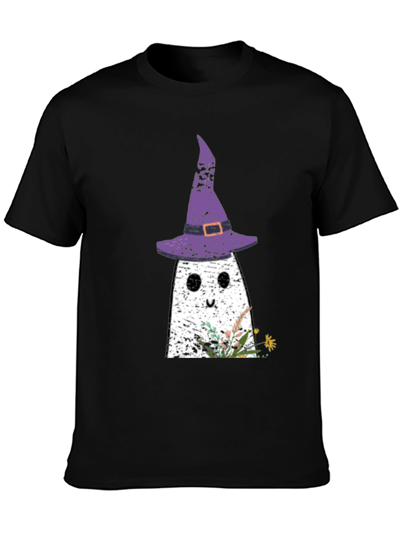 Ghost with Witch Hat Halloween T-Shirt