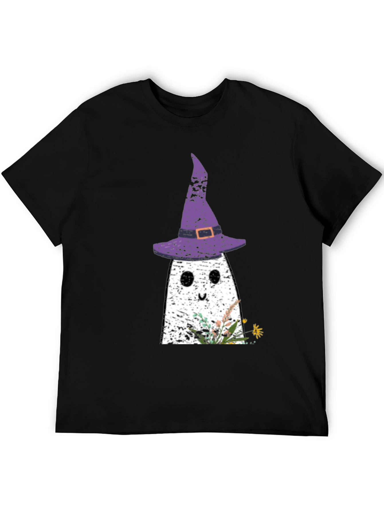 Ghost with Witch Hat Halloween T-Shirt