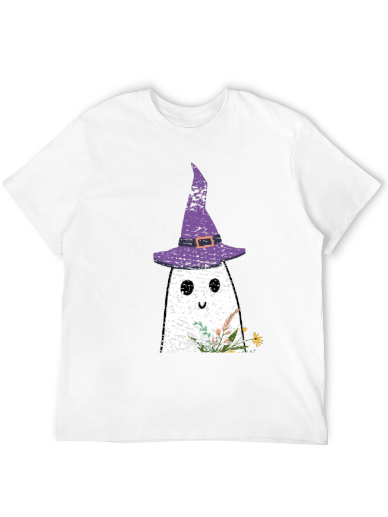 Ghost with Witch Hat Halloween T-Shirt
