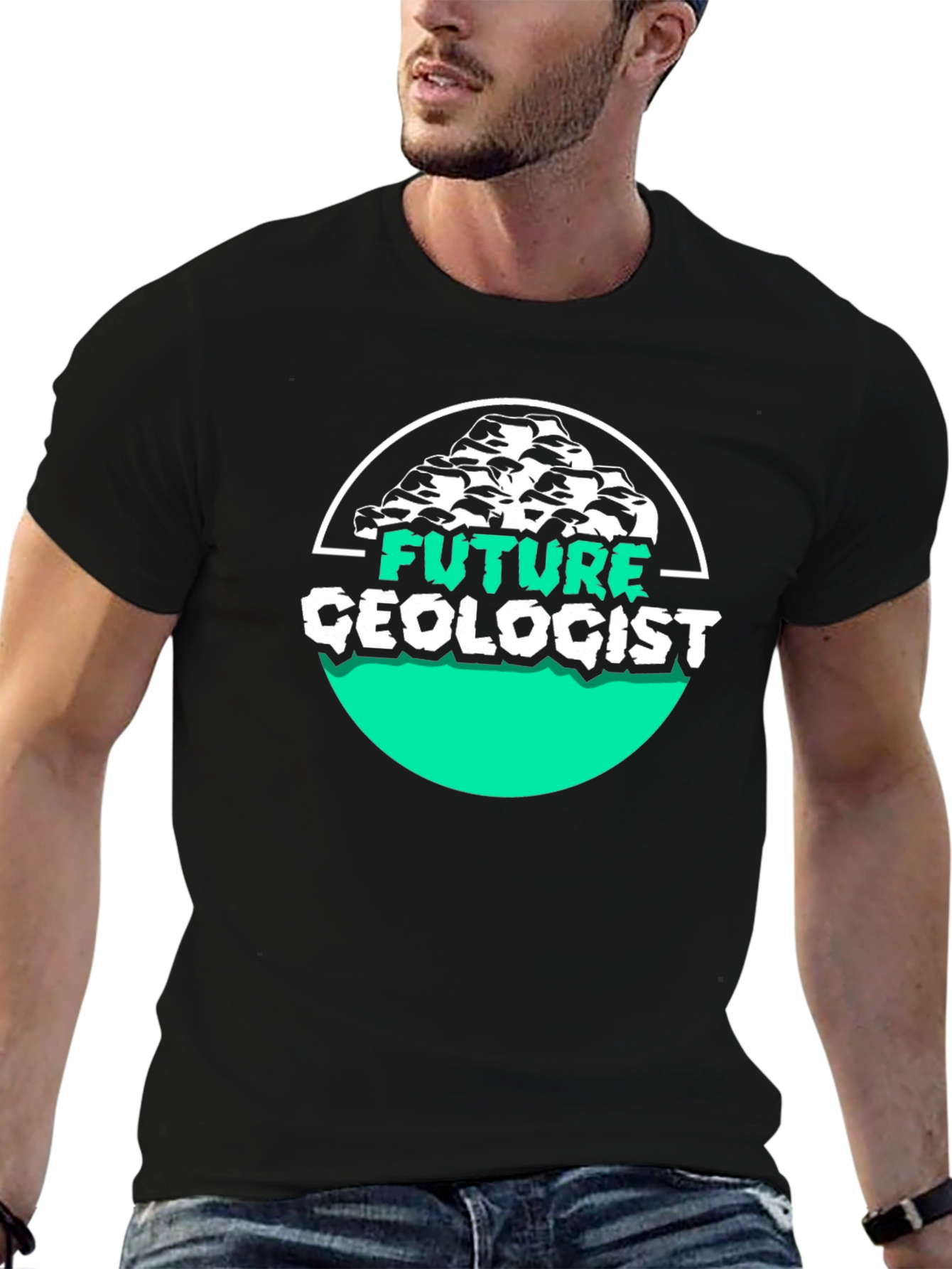 Future Geologist Graphic T-Shirt - Black