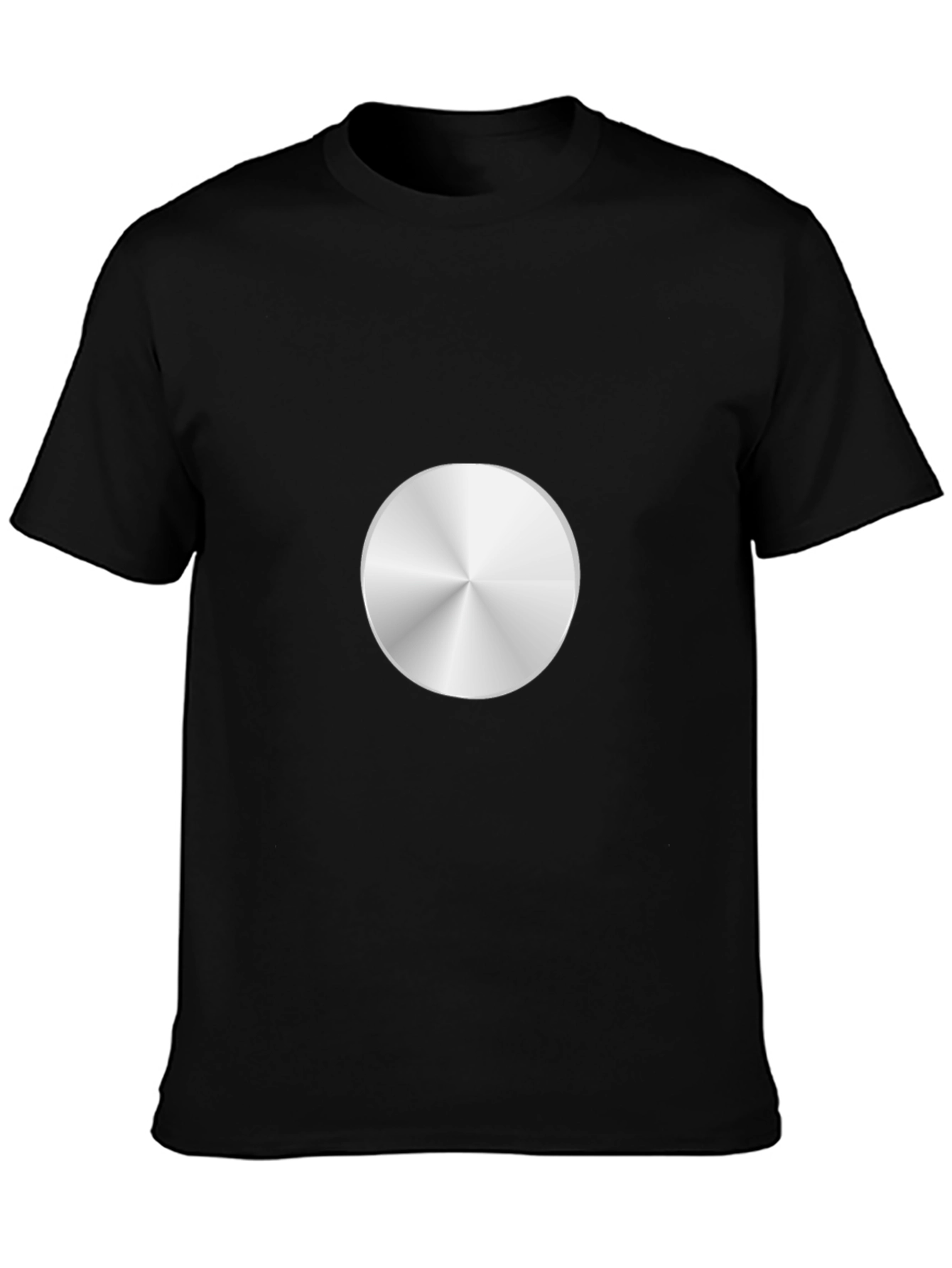 Sleek Silver Graphic Tee - Modern Design