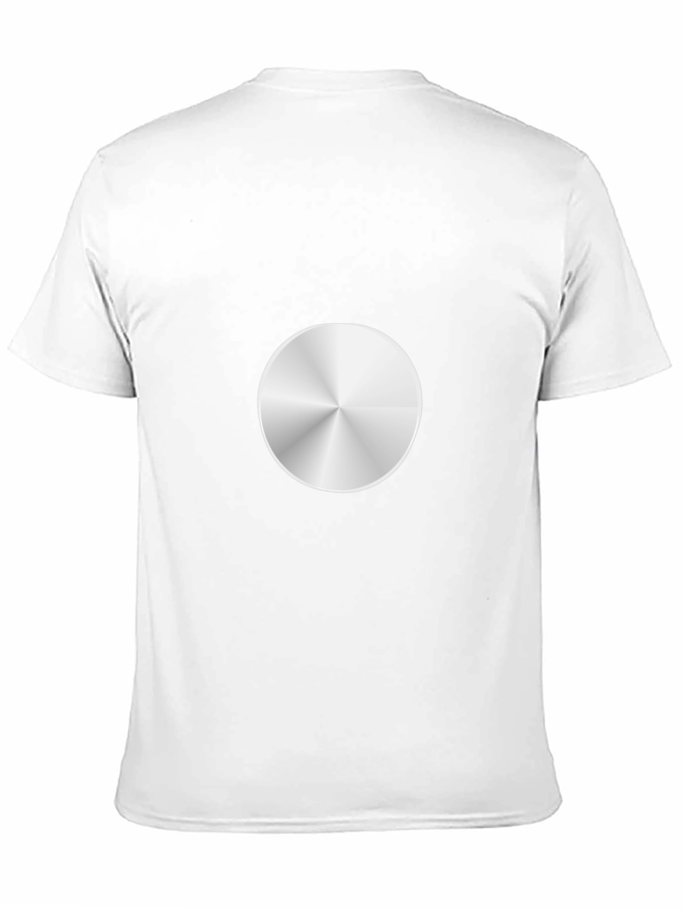 Sleek Silver Graphic Tee - Modern Design
