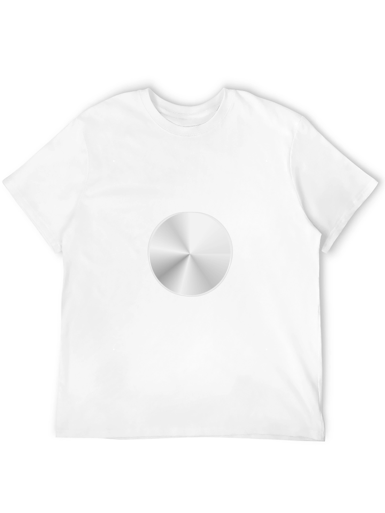 Sleek Silver Graphic Tee - Modern Design