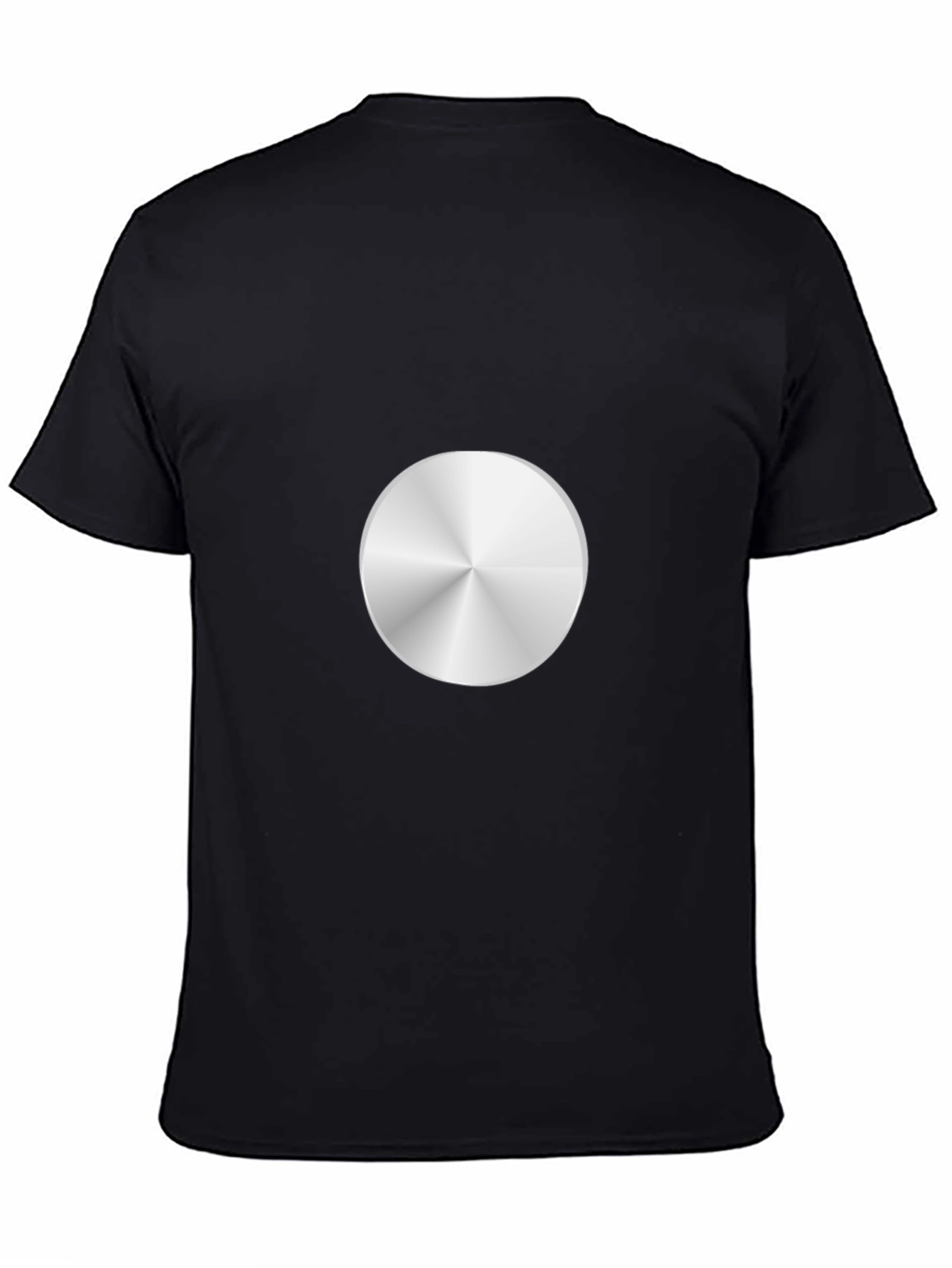 Sleek Silver Graphic Tee - Modern Design