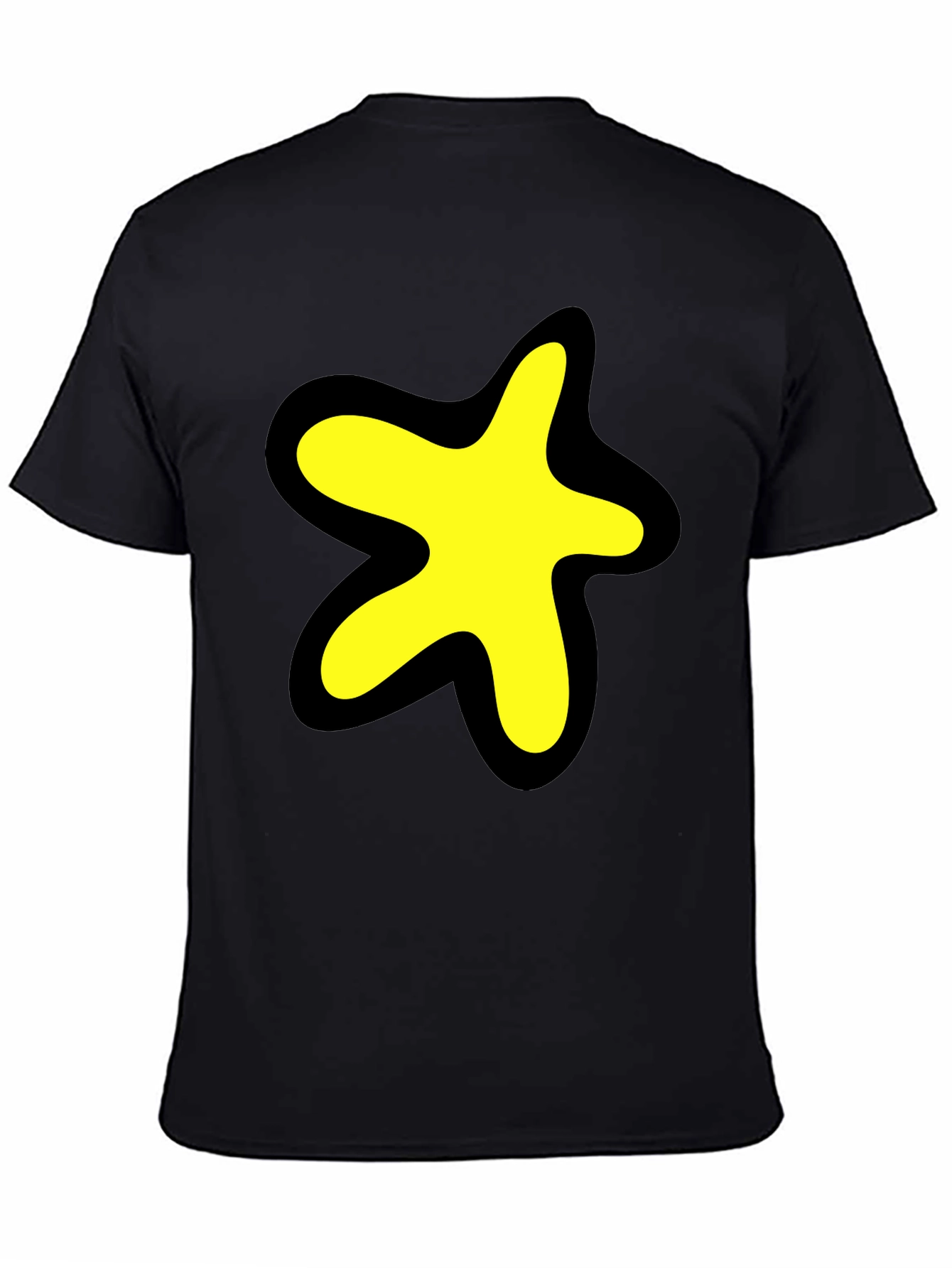 Star Blob Graphic Black T-Shirt