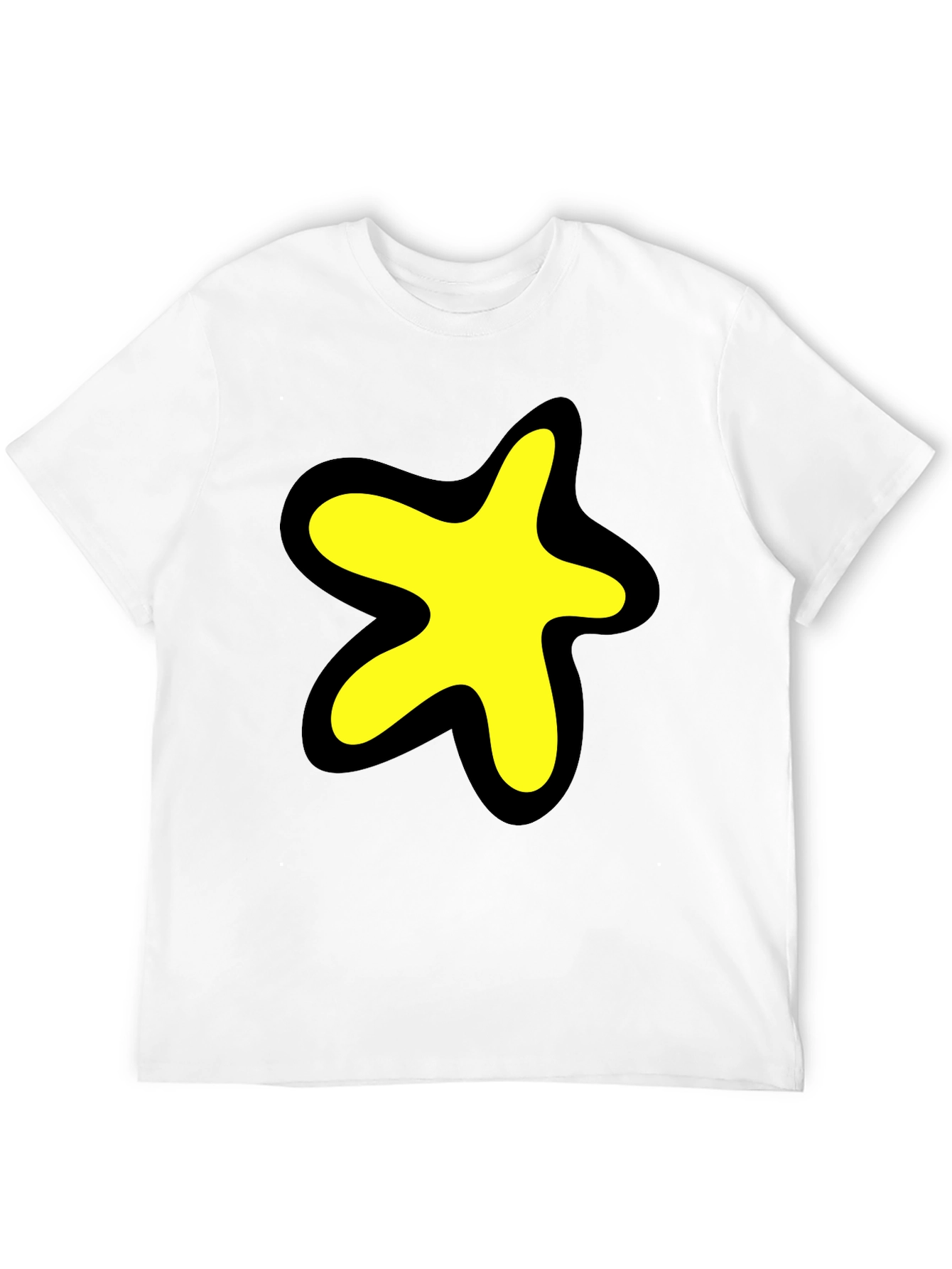 Star Blob Graphic Black T-Shirt