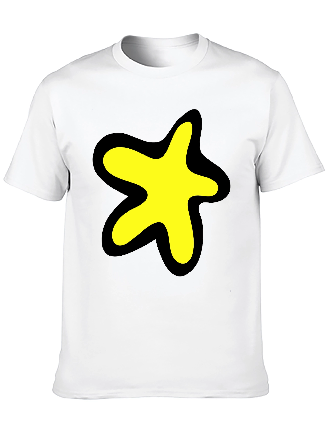 Star Blob Graphic Black T-Shirt