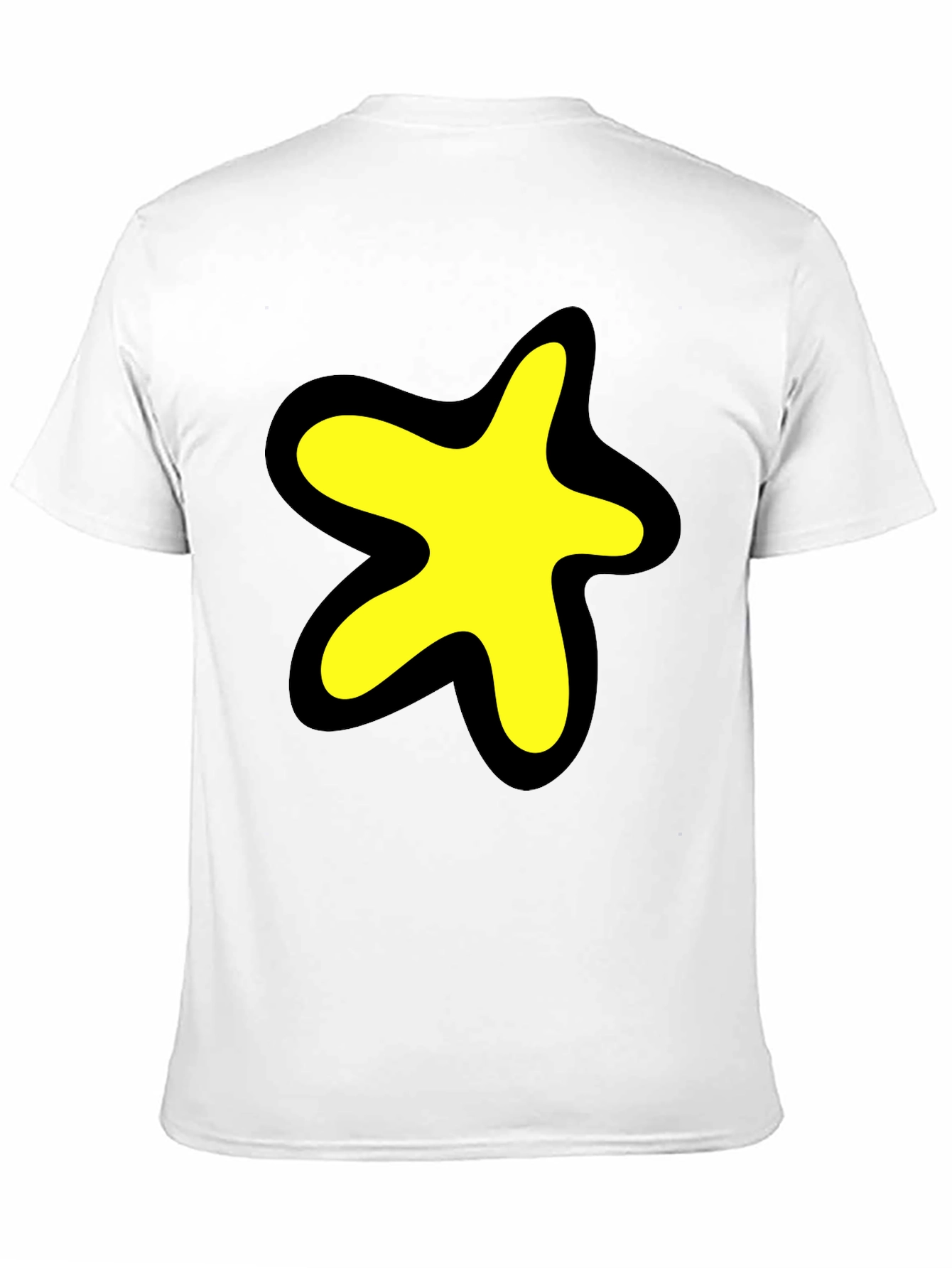 Star Blob Graphic Black T-Shirt