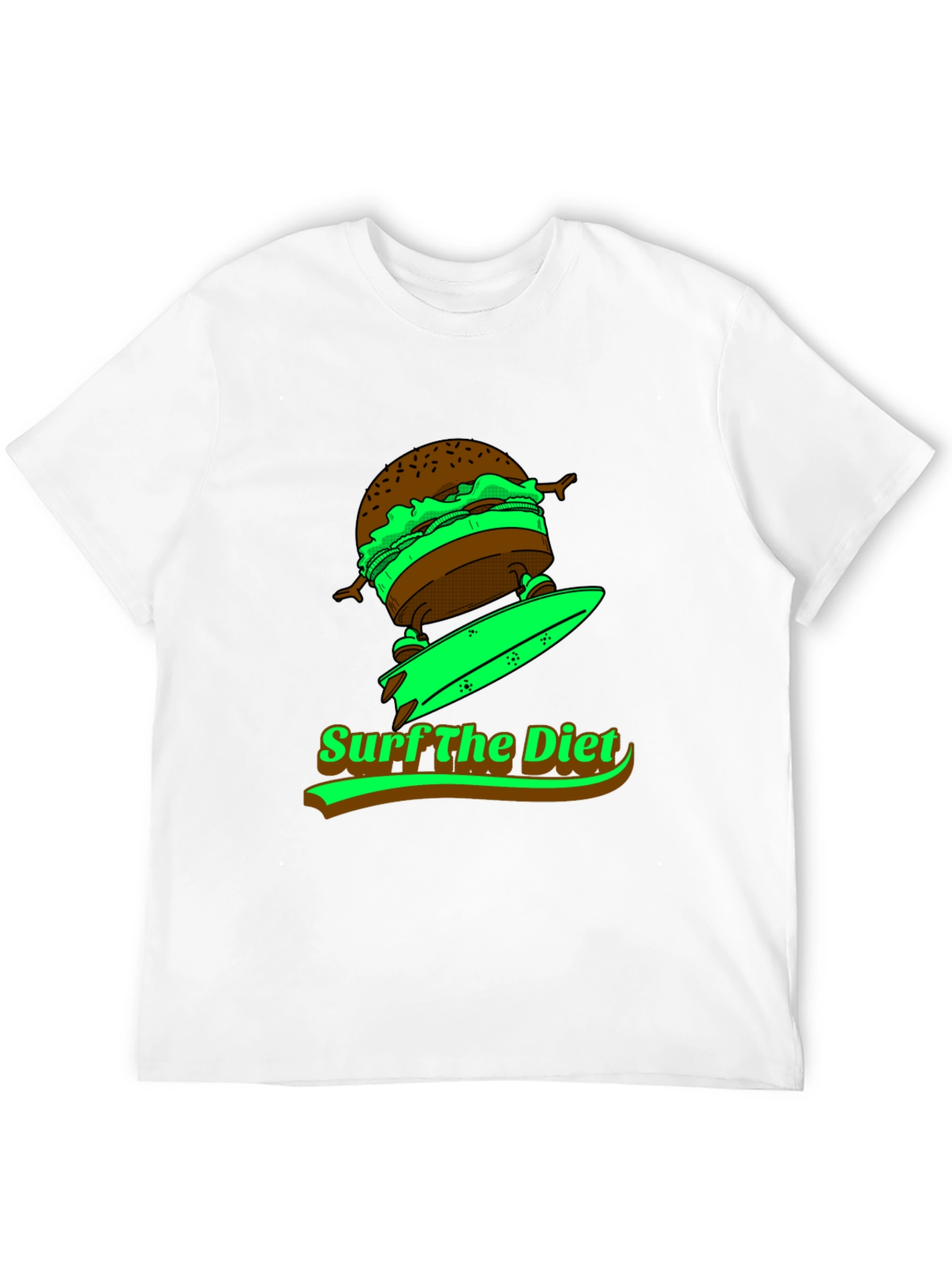 Surf the Diet Black T-Shirt