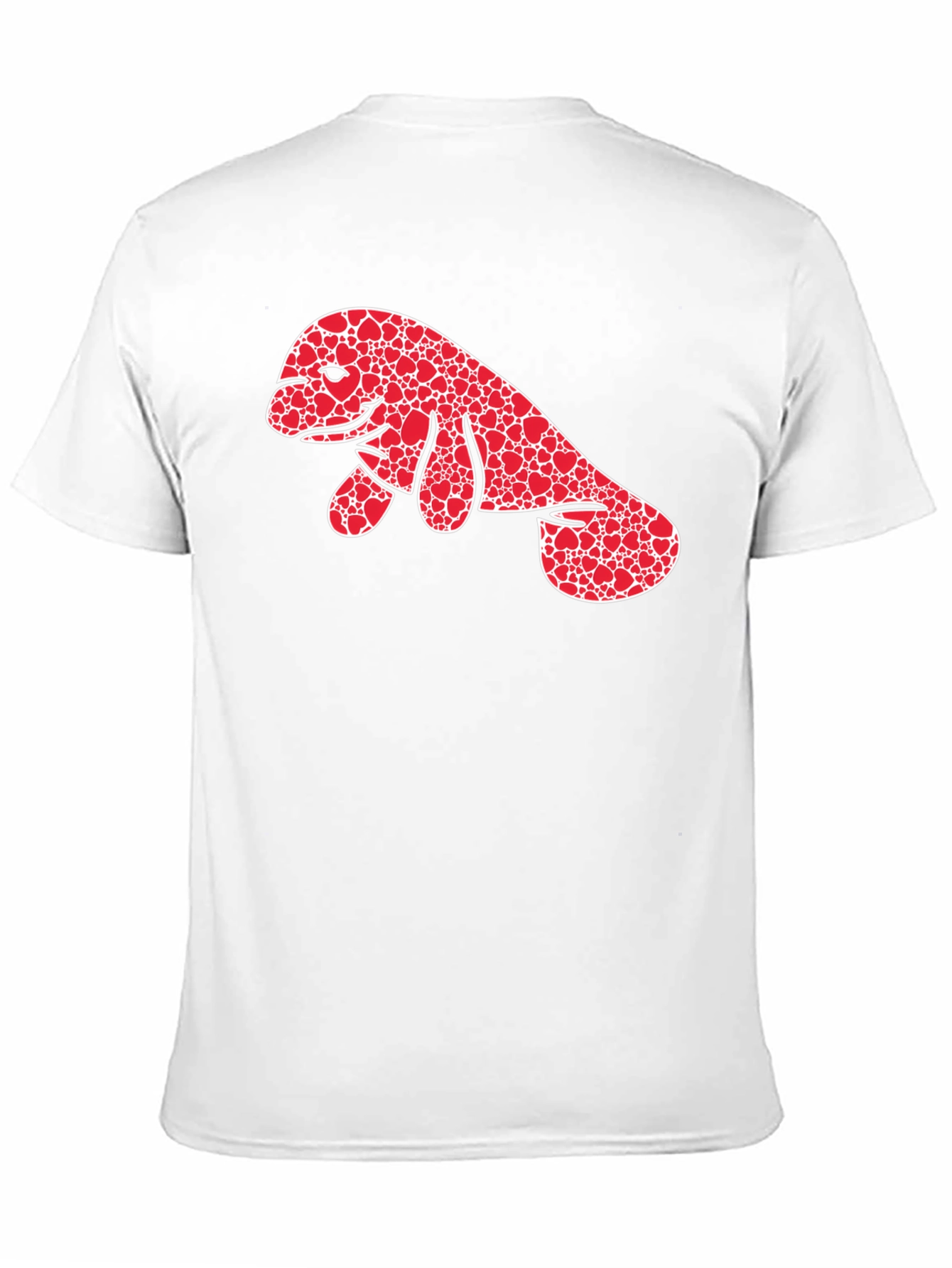 Heart Manatee Graphic Tee - Black