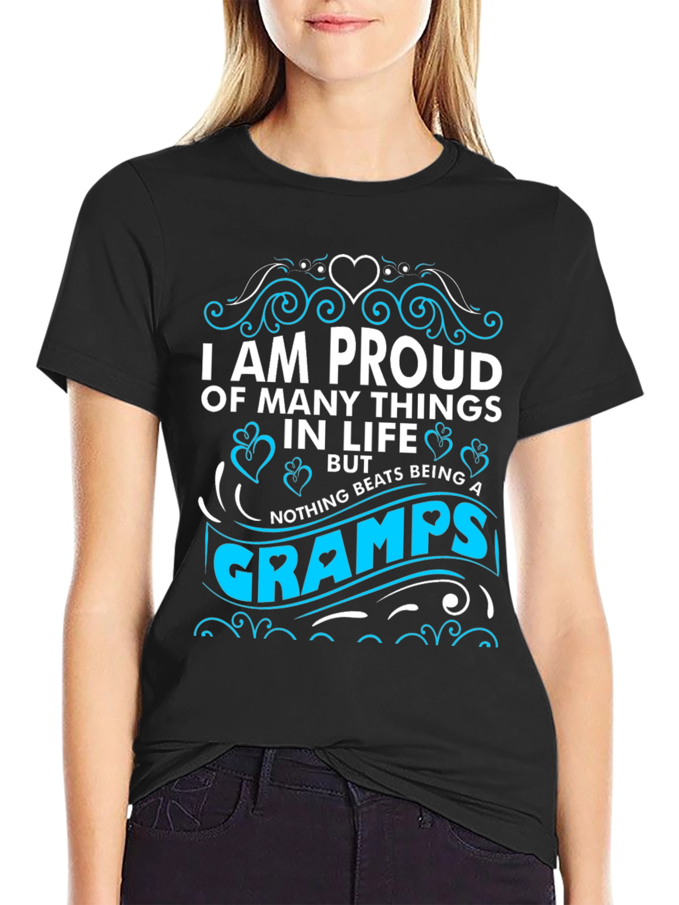 Proud Gramps T-Shirt - Stylish Grandfather Apparel