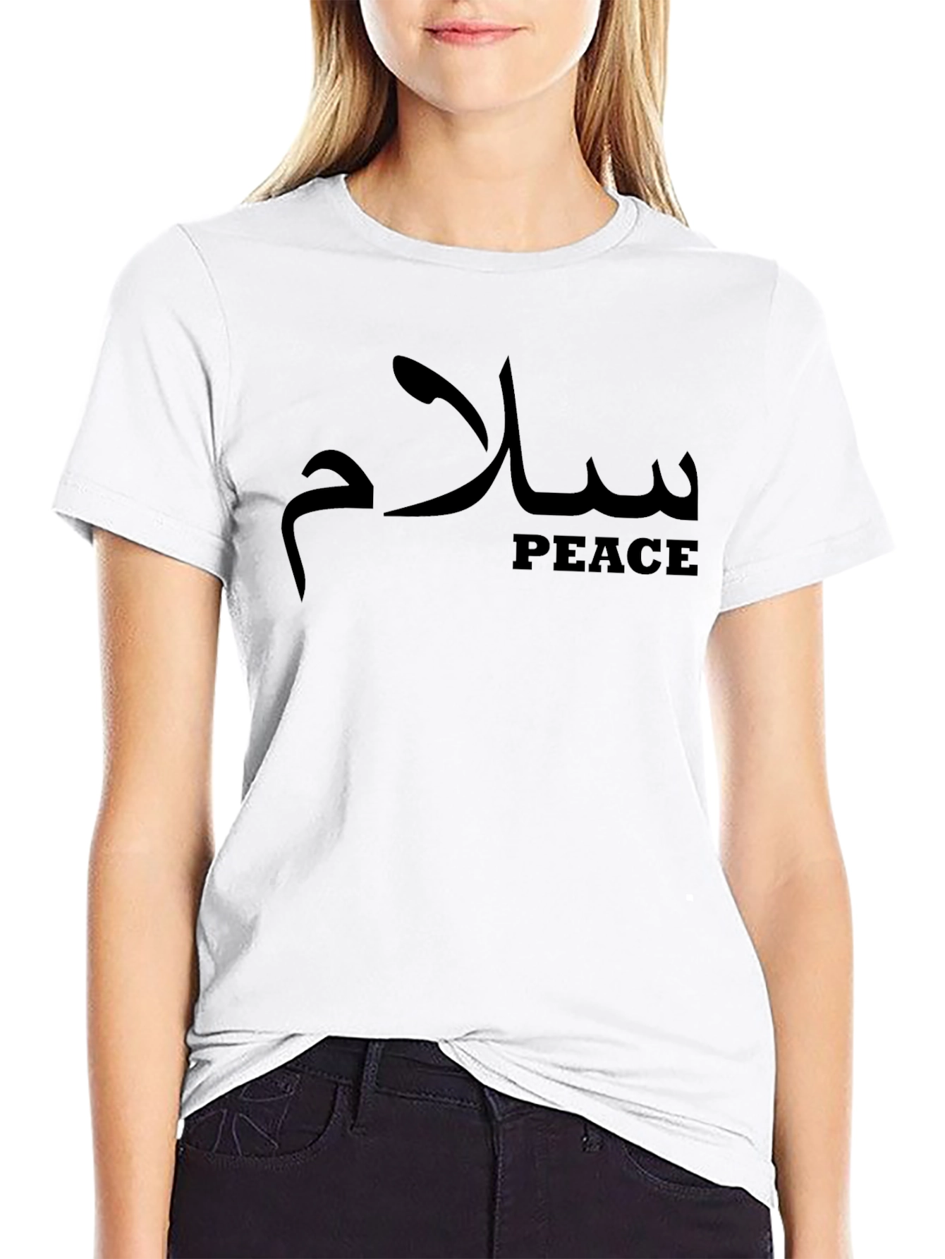 Peace Graphic T-Shirt - Mens Black Tee