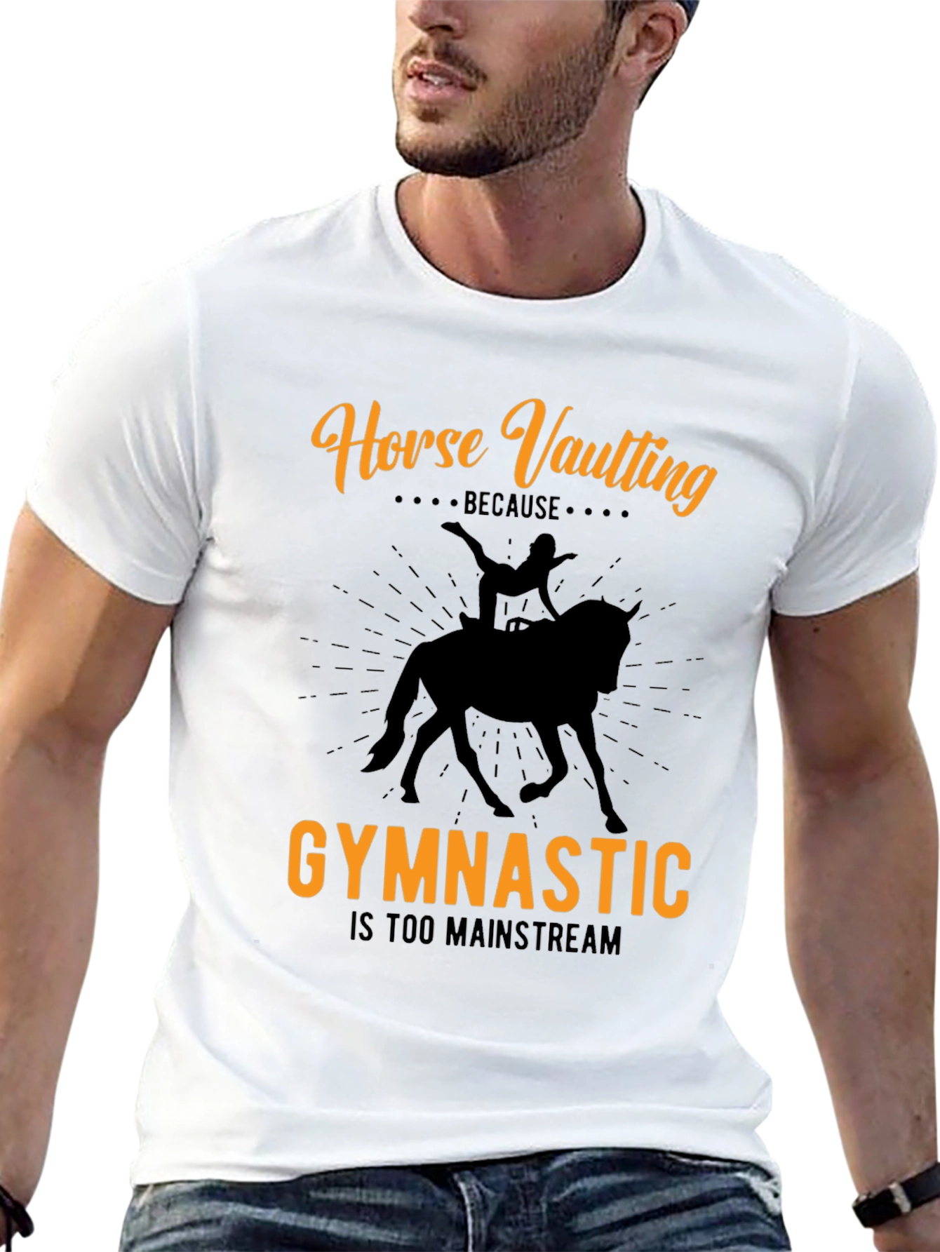 Horse Vaulting Graphic Tee