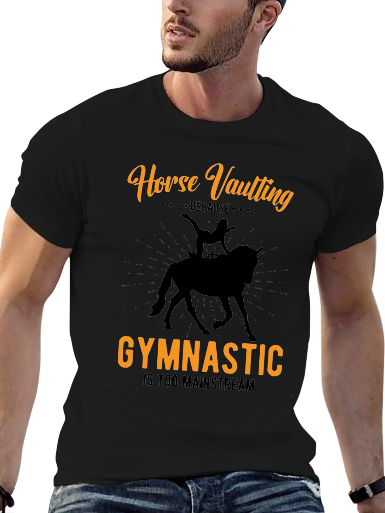 Horse Vaulting Graphic Tee