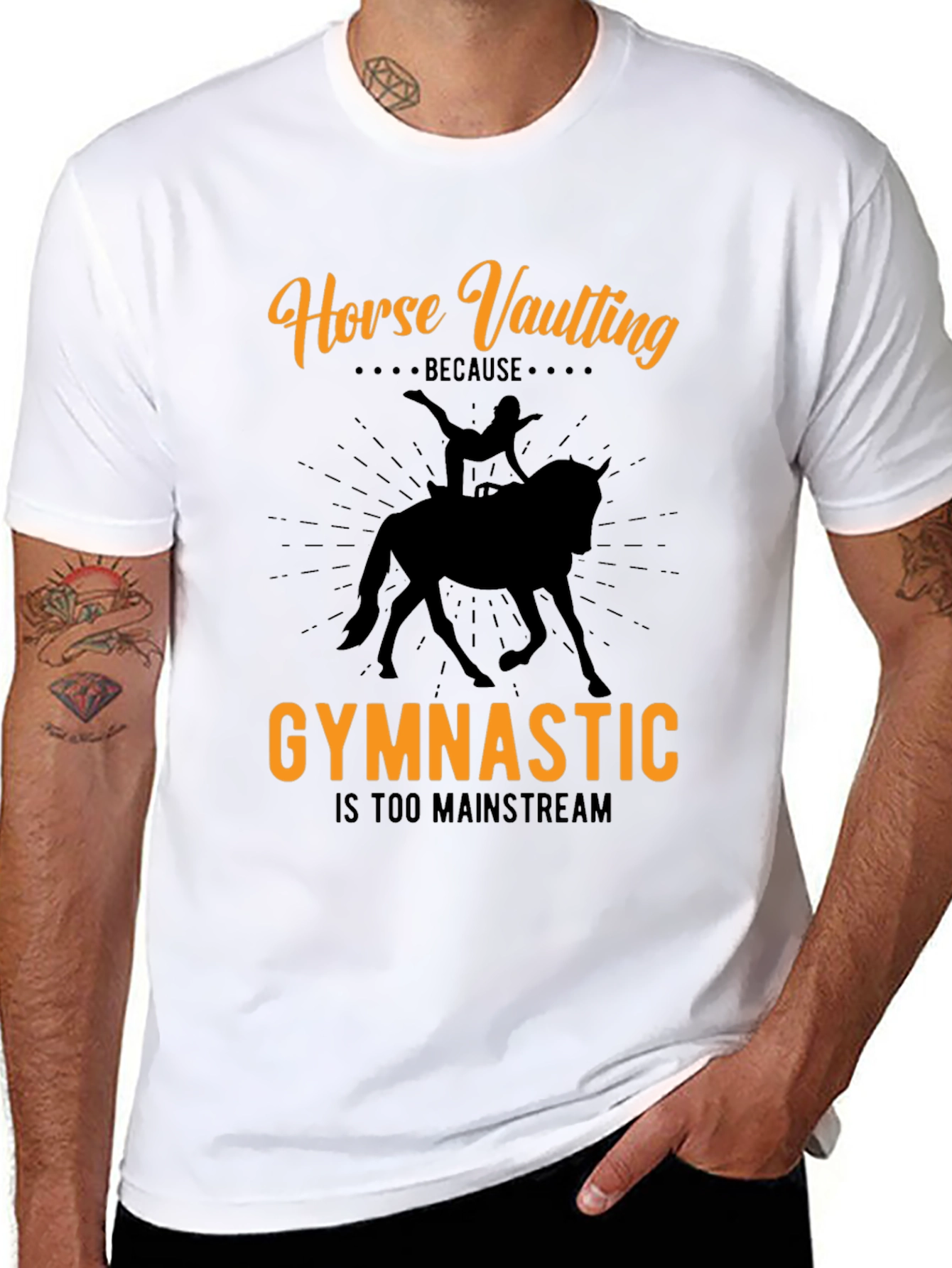 Horse Vaulting Graphic Tee