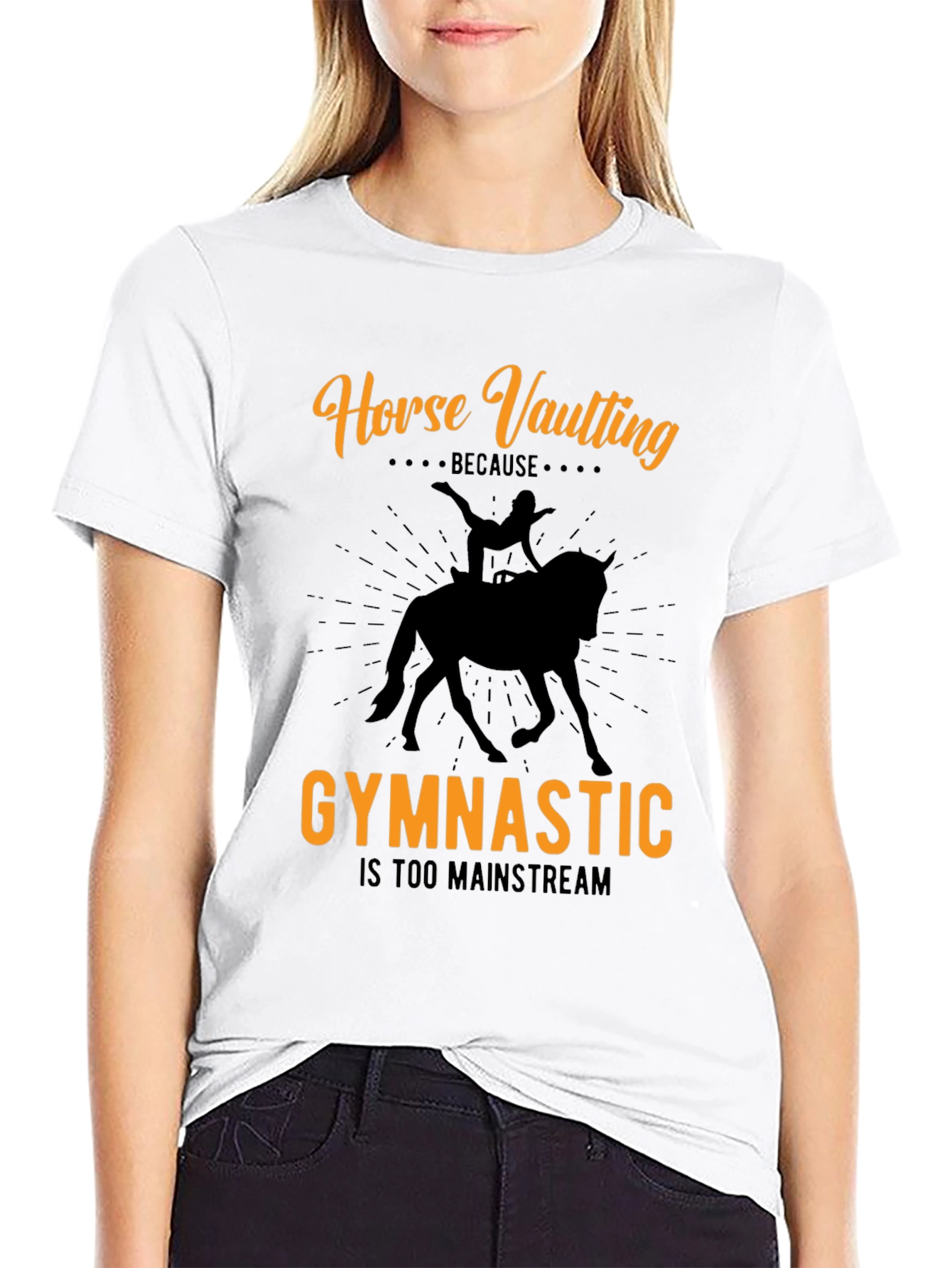 Horse Vaulting Graphic Tee