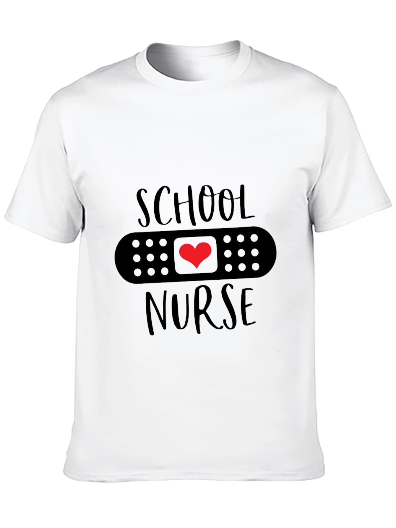 School Nurse Heart Bandage T-Shirt