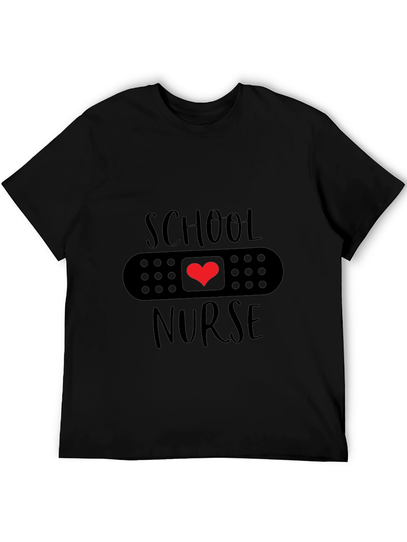 School Nurse Heart Bandage T-Shirt