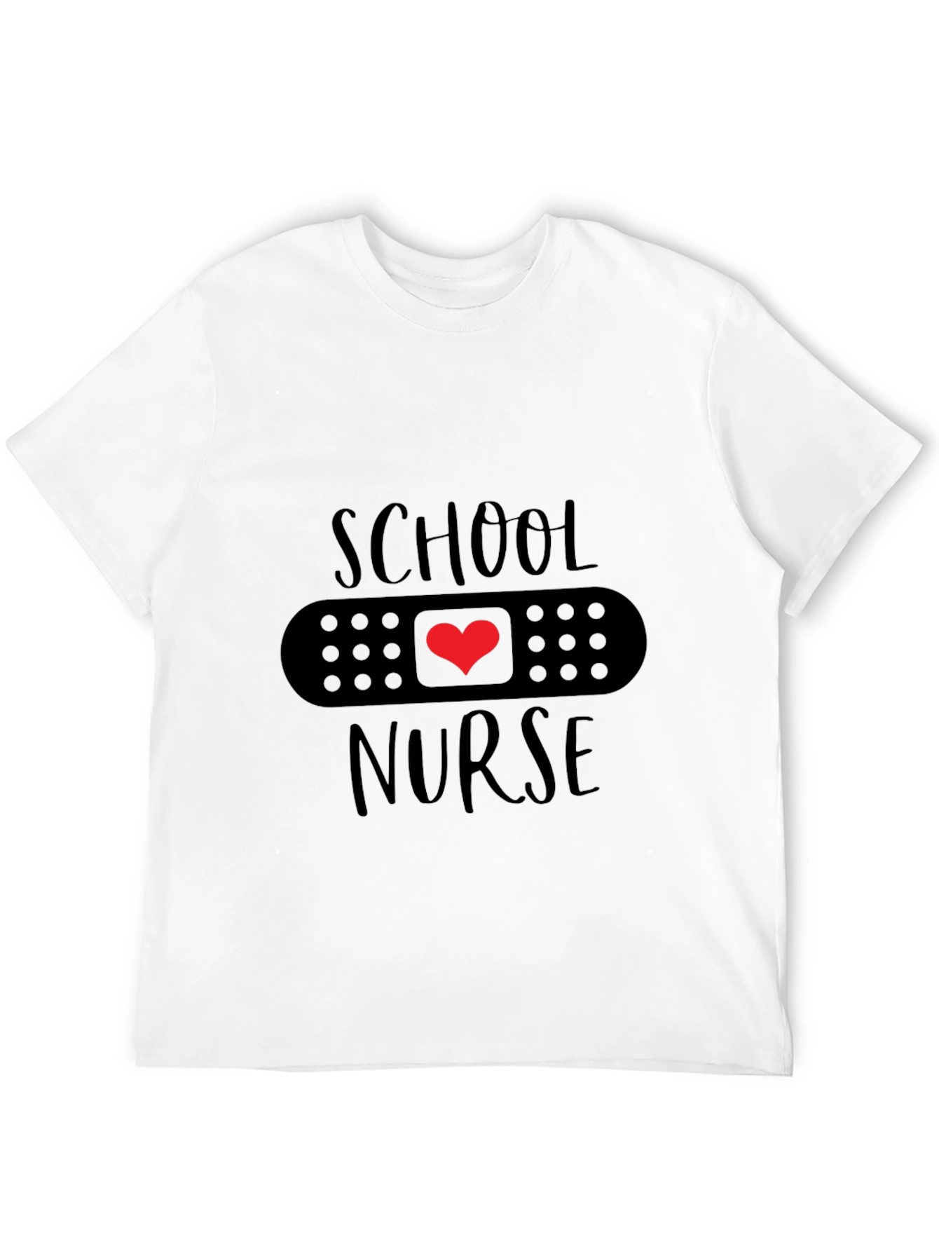 School Nurse Heart Bandage T-Shirt