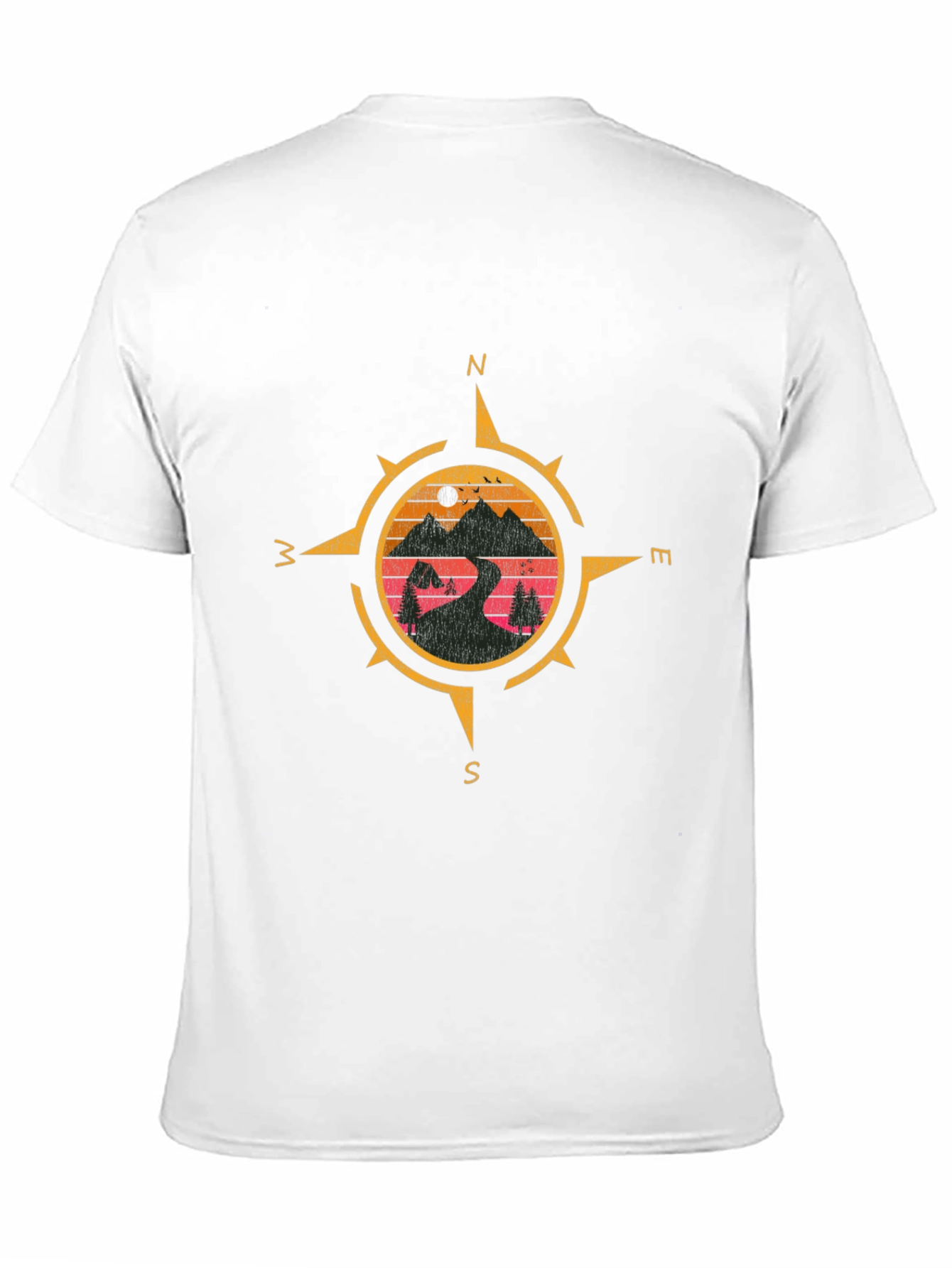 Compass Graphic T-Shirt - Adventure Awaits