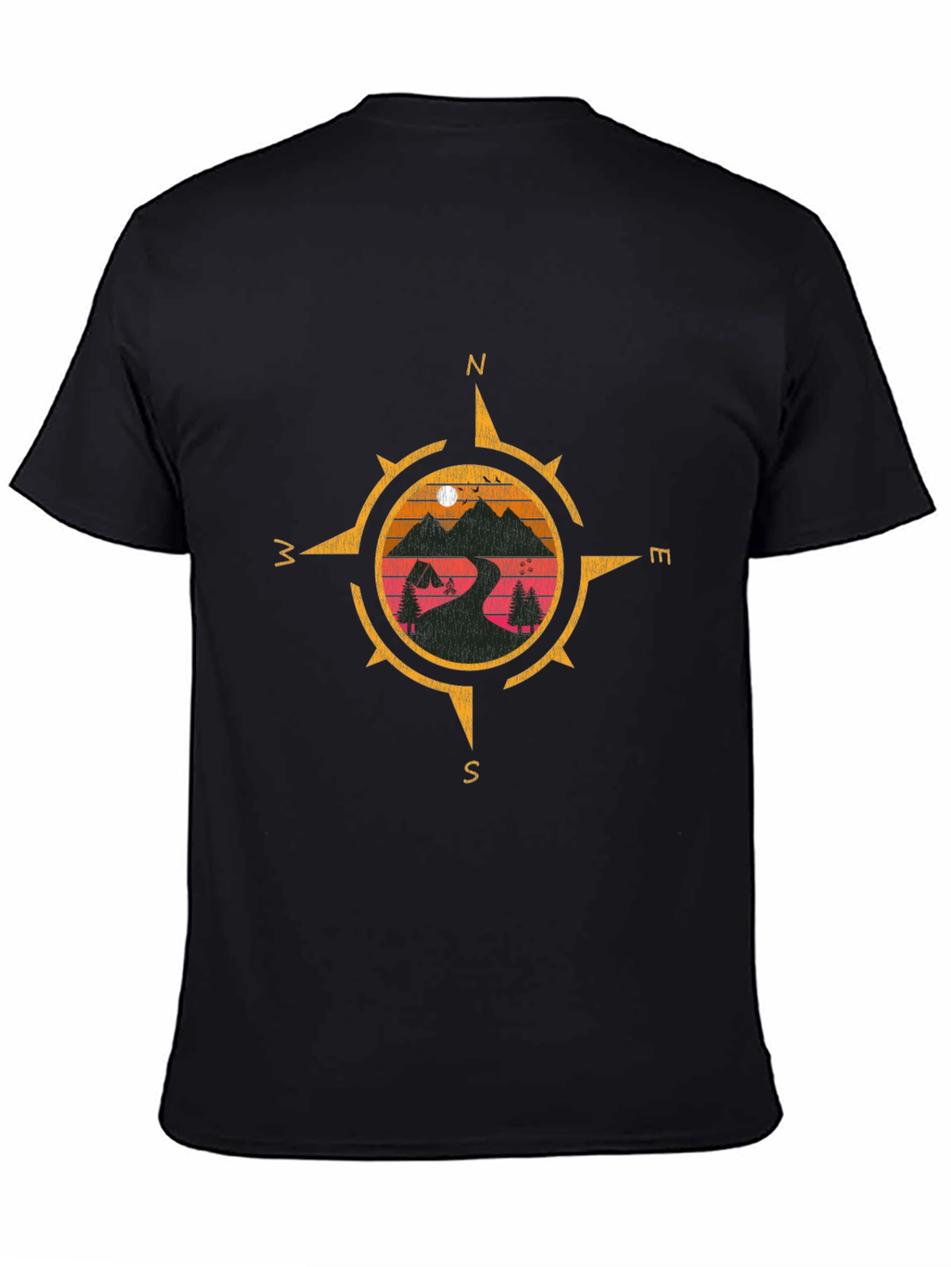 Compass Graphic T-Shirt - Adventure Awaits