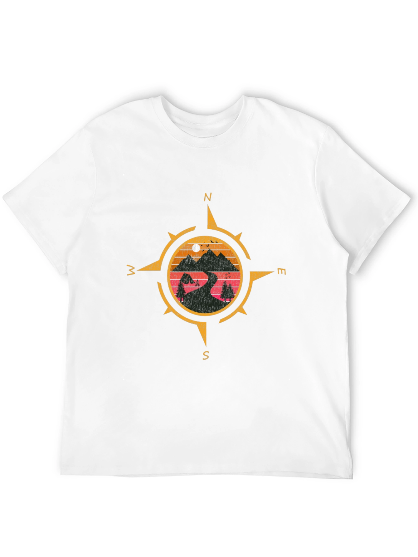 Compass Graphic T-Shirt - Adventure Awaits