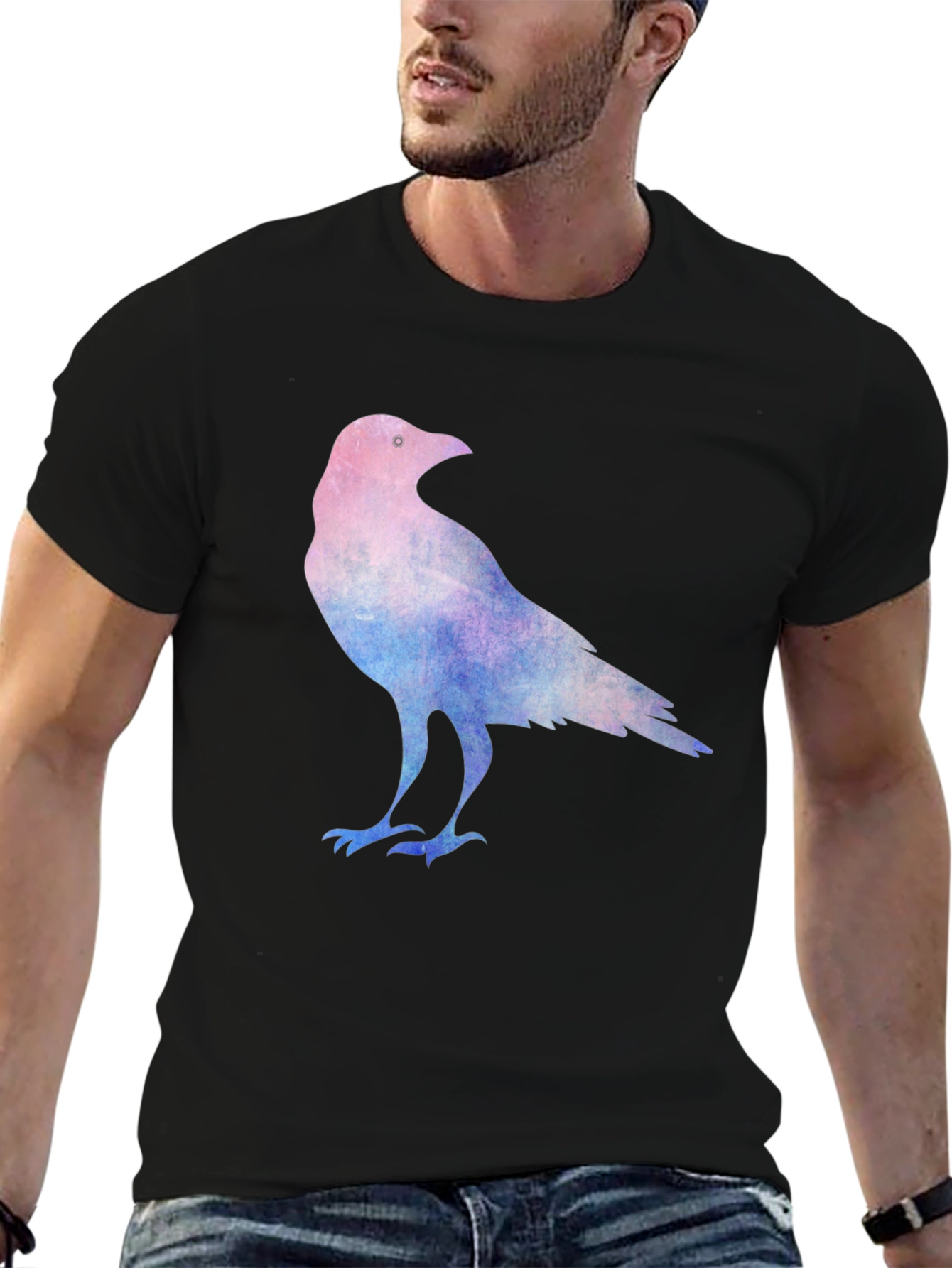 Raven Graphic Tee - Cotton Blend Comfort