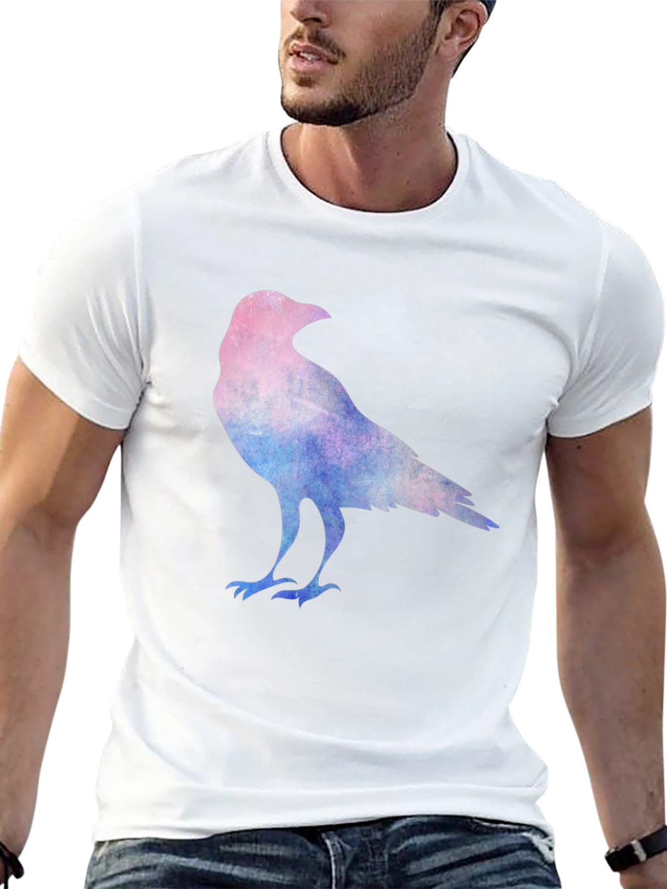 Raven Graphic Tee - Cotton Blend Comfort